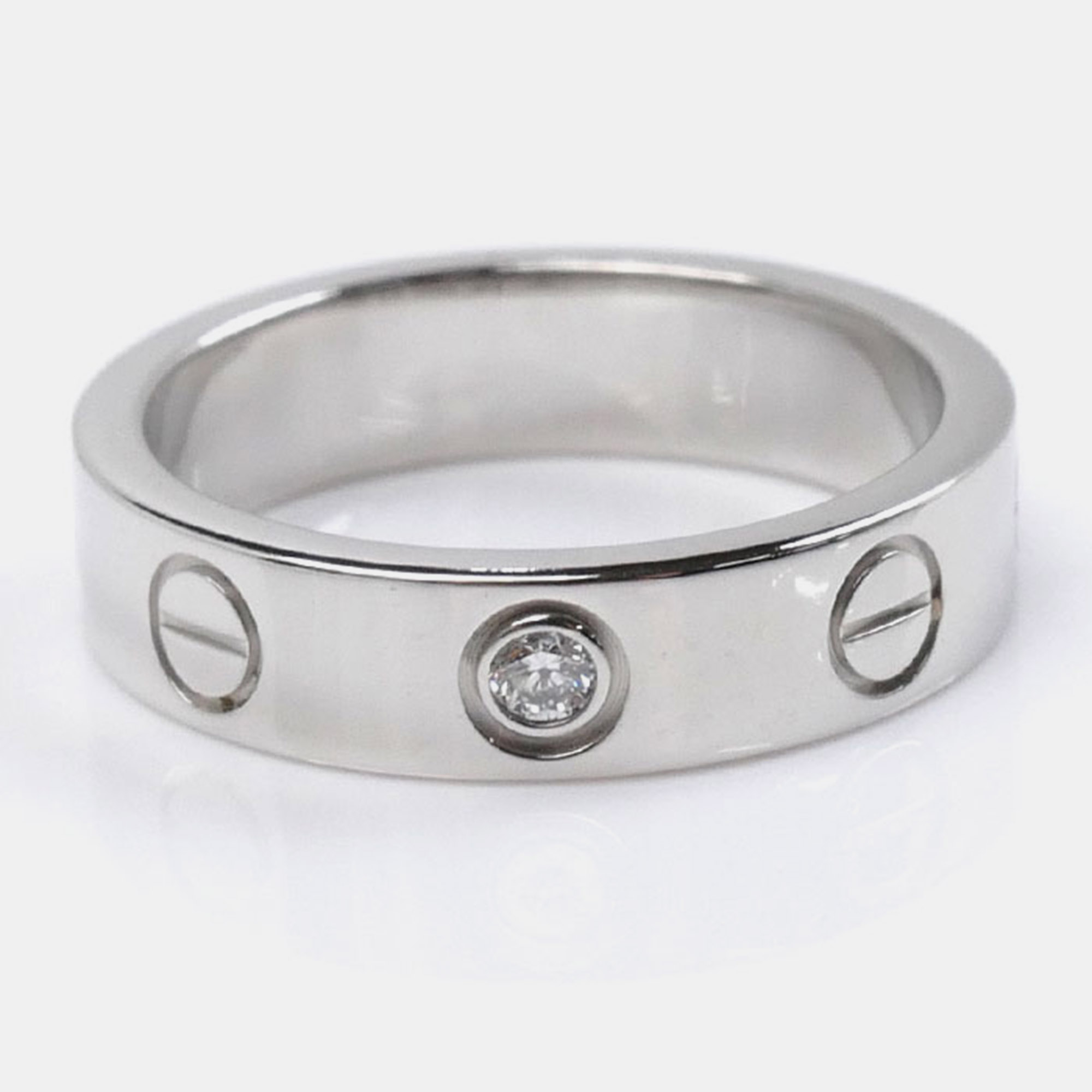 

Cartier 18K White Gold Love Platinum Ring EU 45