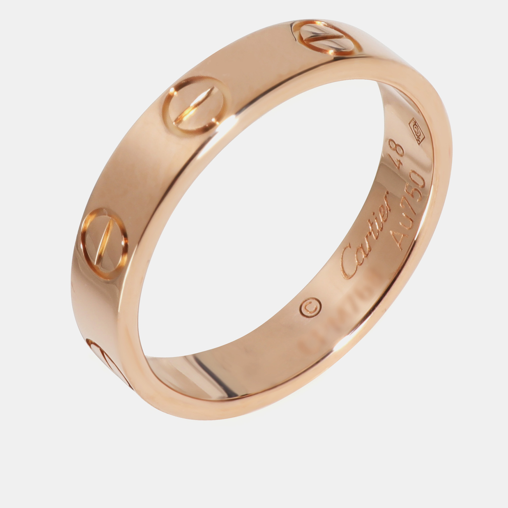 Cartier 18K Rose Gold Love Ring EU 48 