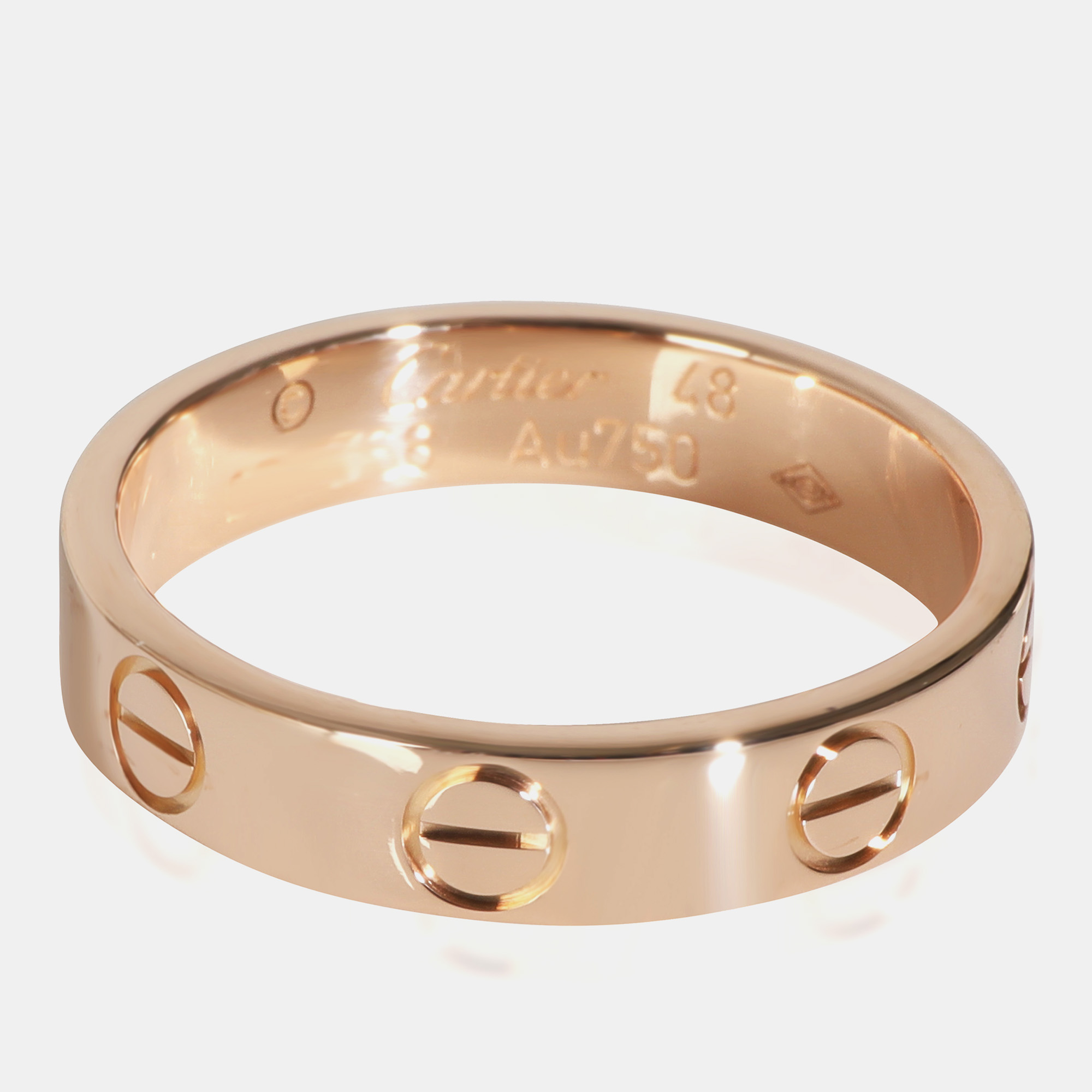 Cartier 18K Rose Gold Love Ring EU 48 