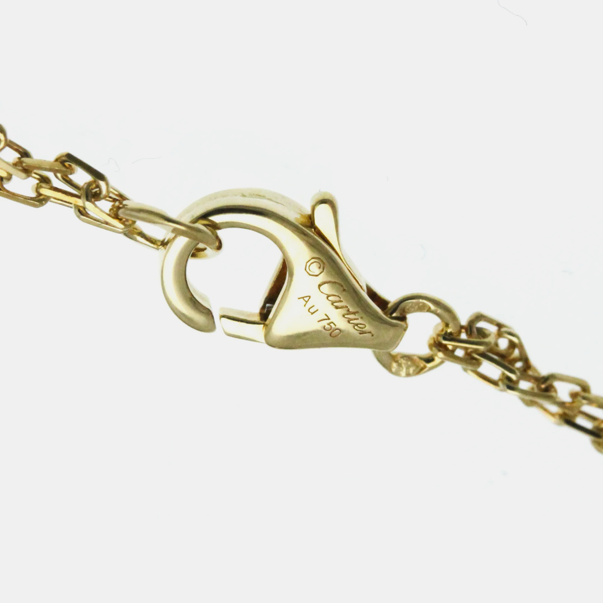 Cartier 18K Yellow Gold and Diamond Love Pendant Necklace 