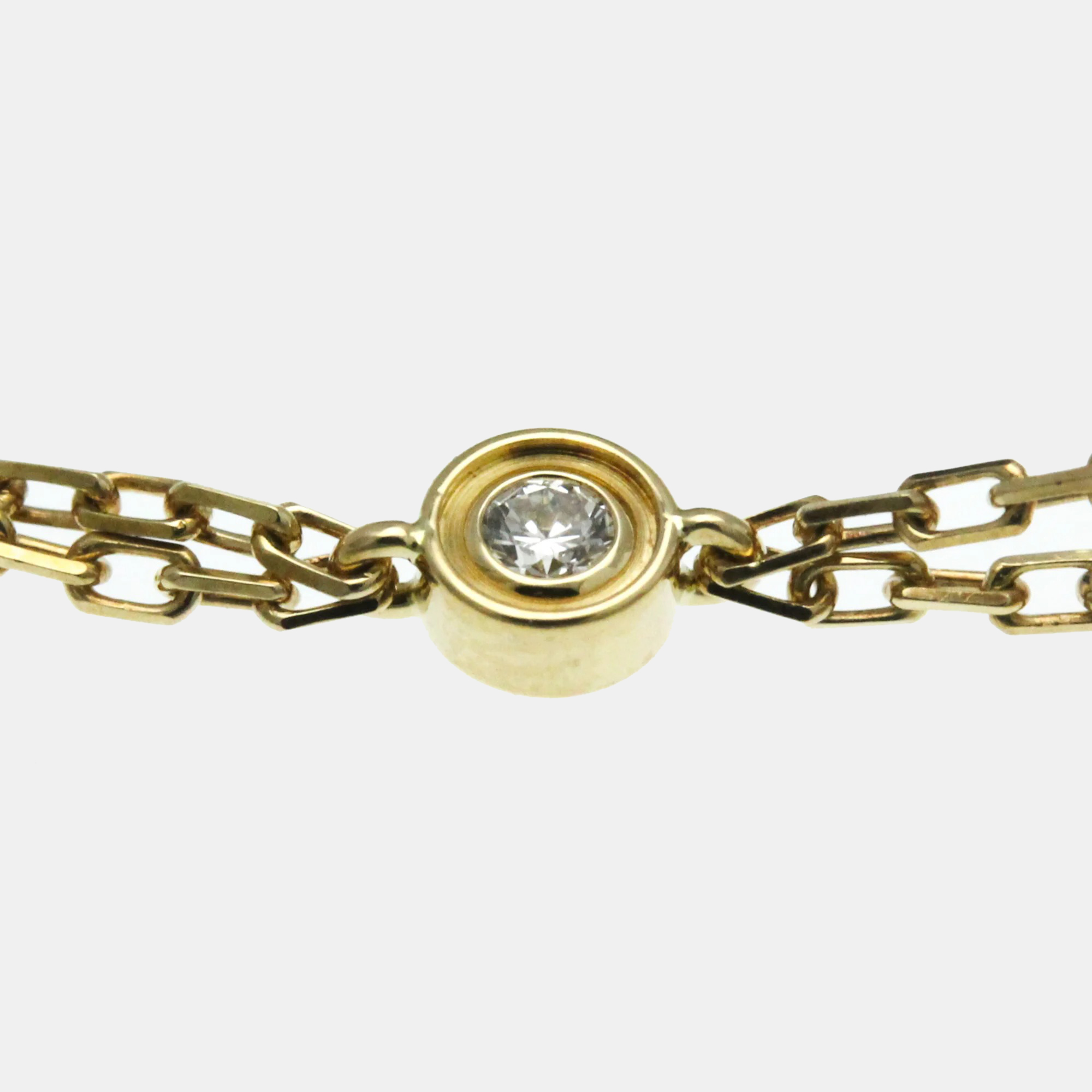 Cartier 18K Yellow Gold and Diamond Love Pendant Necklace 