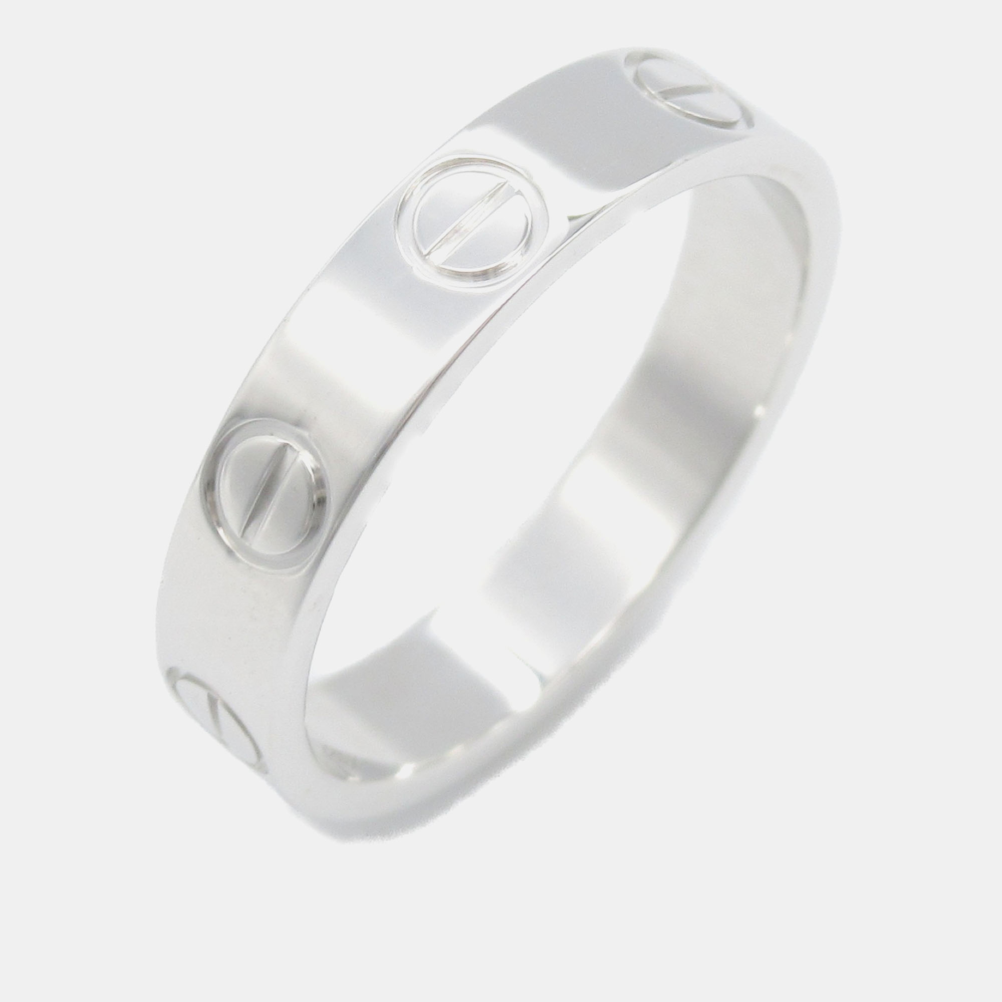 

Cartier 18K White Gold Love Ring EU 47