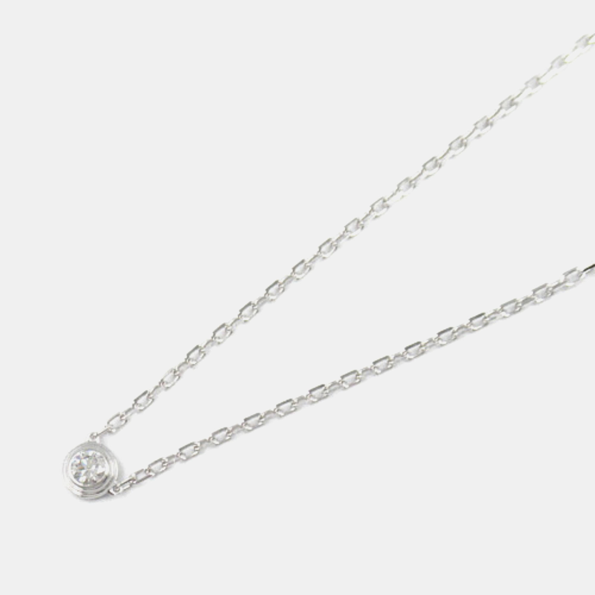 

Cartier 18K White Gold and Diamond D'amour Pendant Necklace