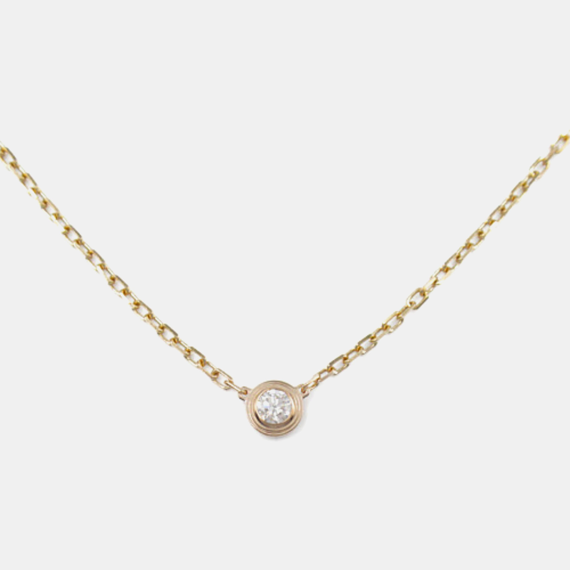 

Cartier 18K Rose Gold and Diamond D'amour Pendant Necklace