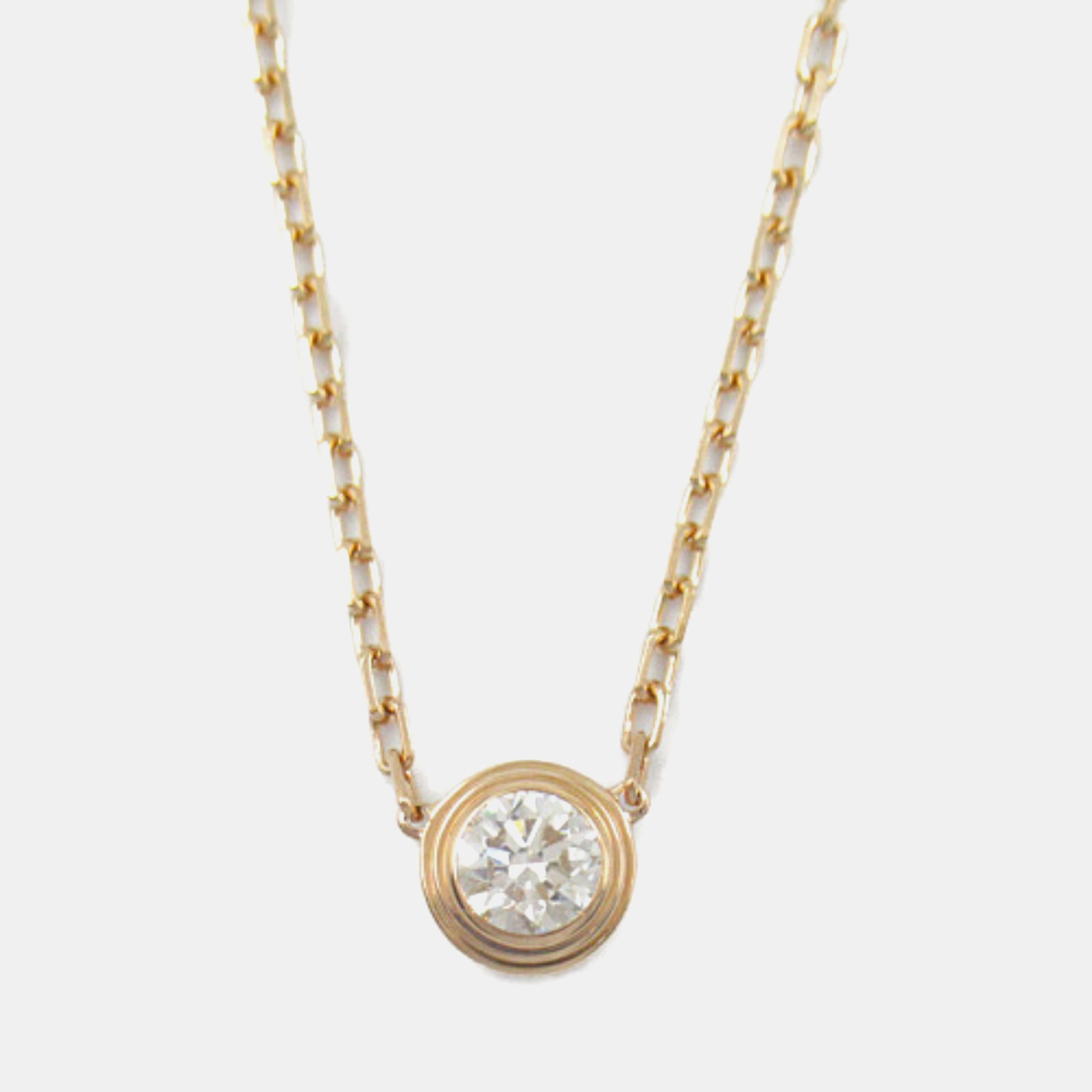 

Cartier 18K Rose Gold and Diamond D'amour Pendant Necklace