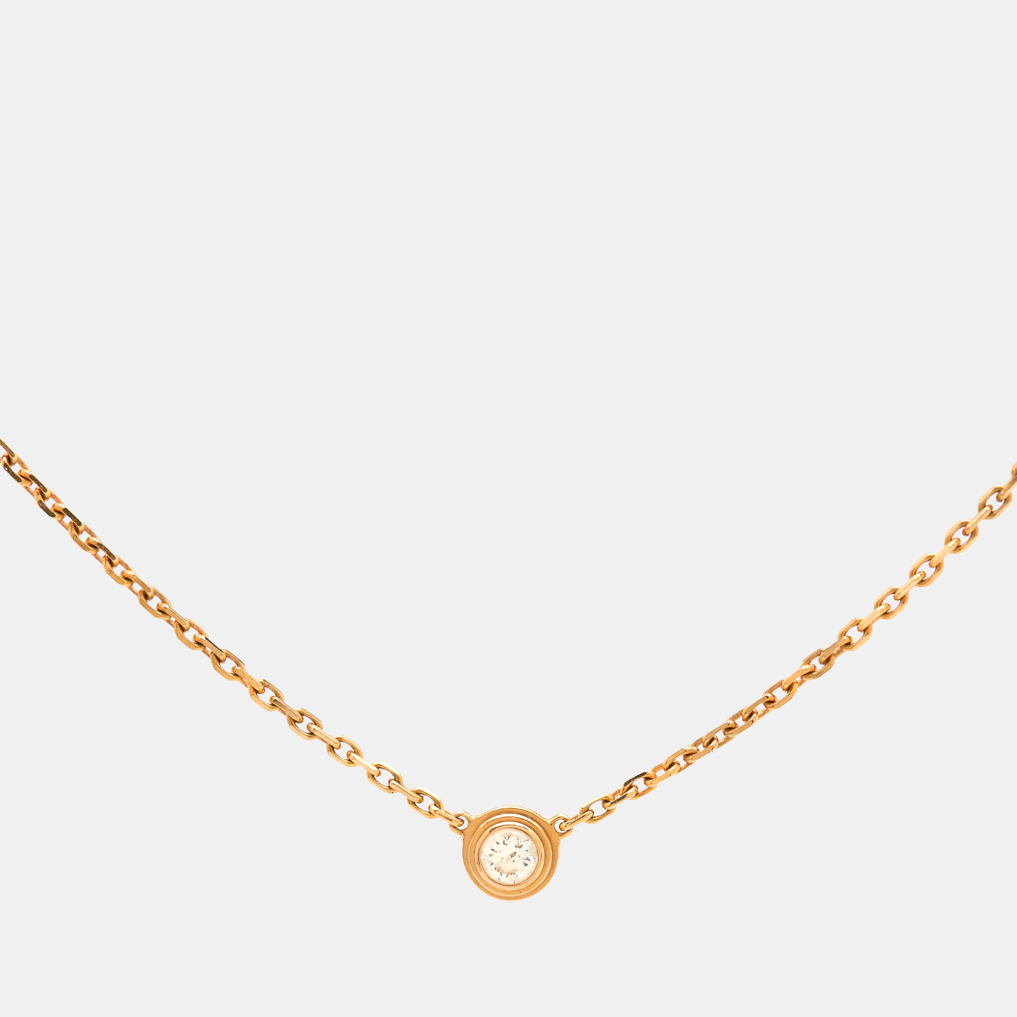 

Cartier d'Amour Diamond 18k Rose Gold  Model Necklace