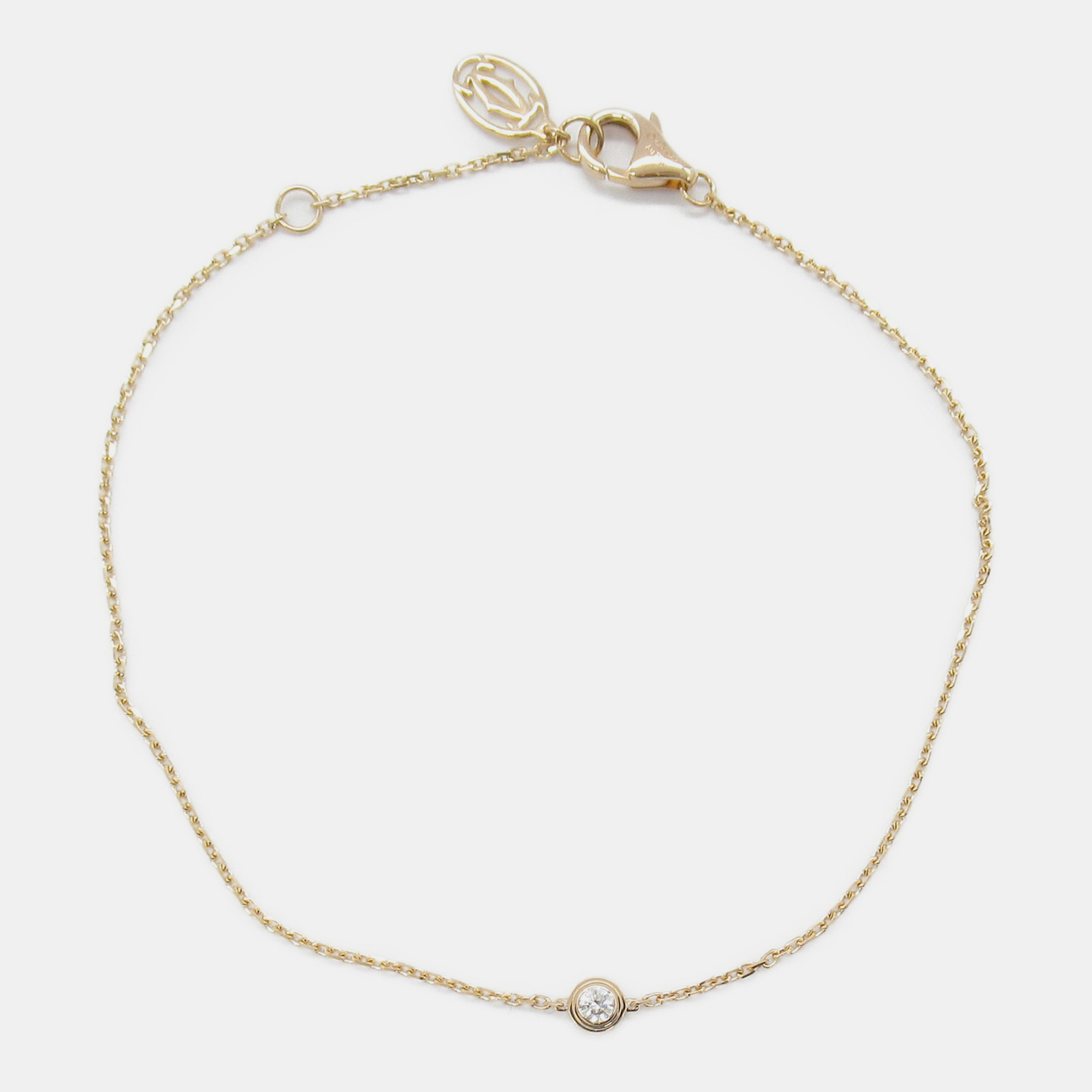 

Cartier 18K Rose Gold and Diamond d'Amour Chain Bracelet