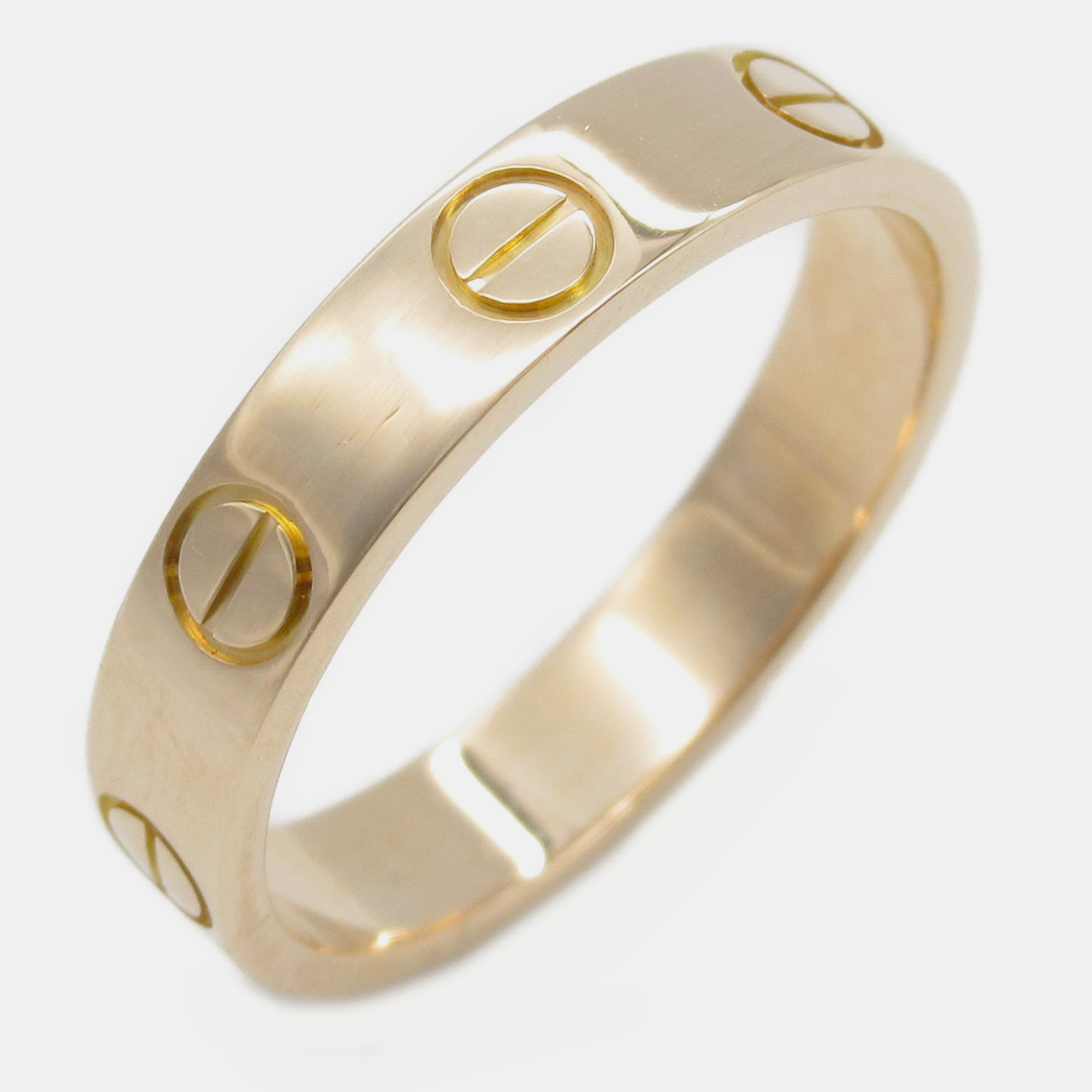 

Cartier 18K Rose Gold Love Band Ring EU 50