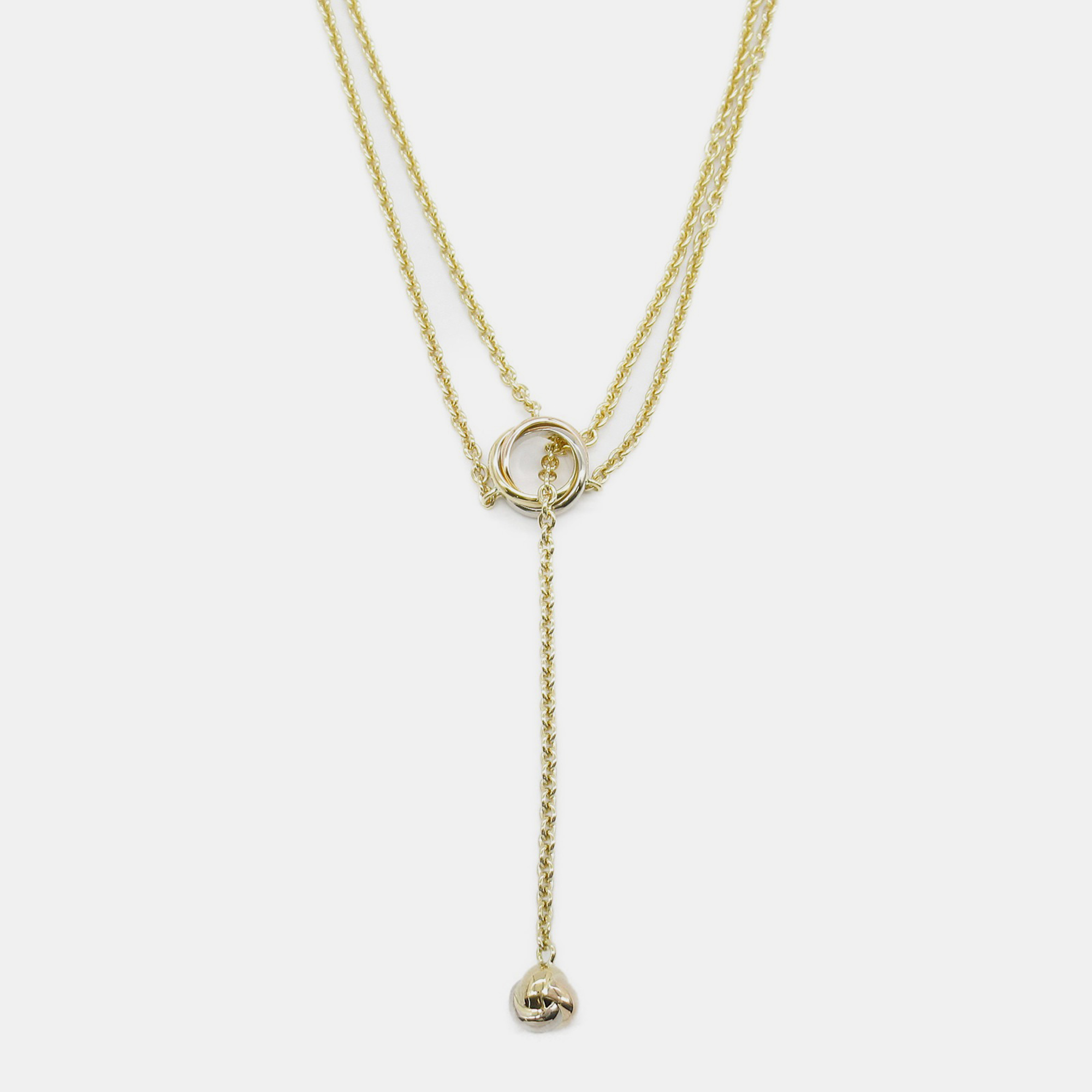 

Cartier 18K Yellow, Rose, White Gold Trinity Chain Necklace