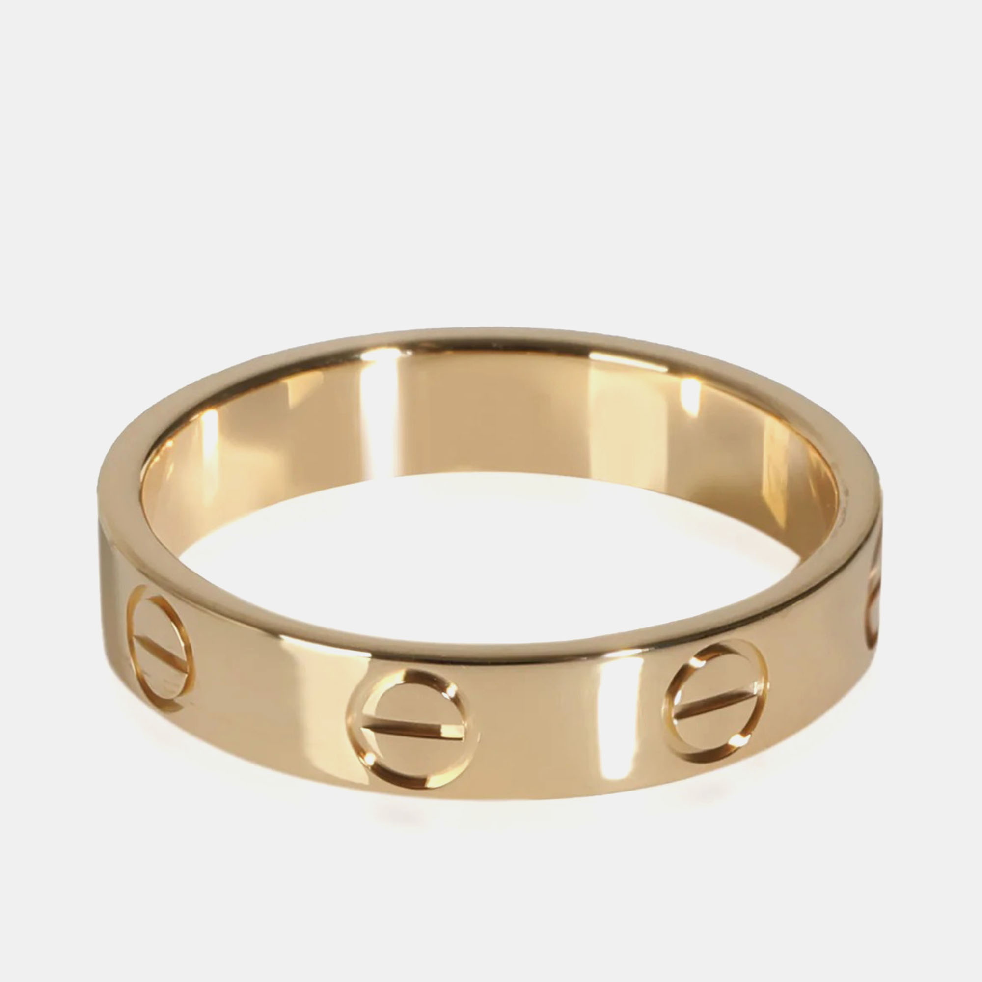 

Cartier 18K Yellow Gold Love Band Ring EU 49