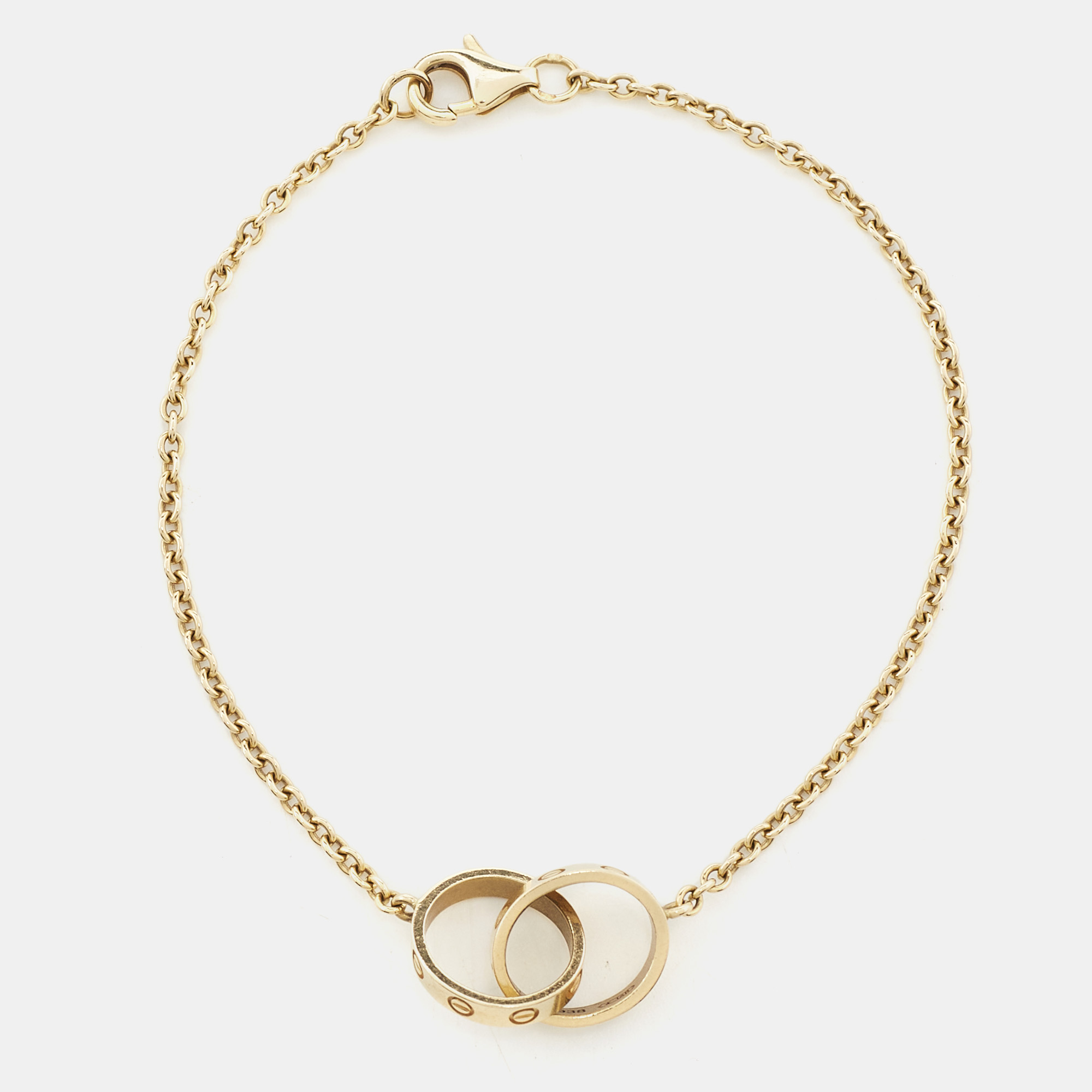 

Cartier Love Interlocking 2 Hoops 18K Yellow Gold Bracelet