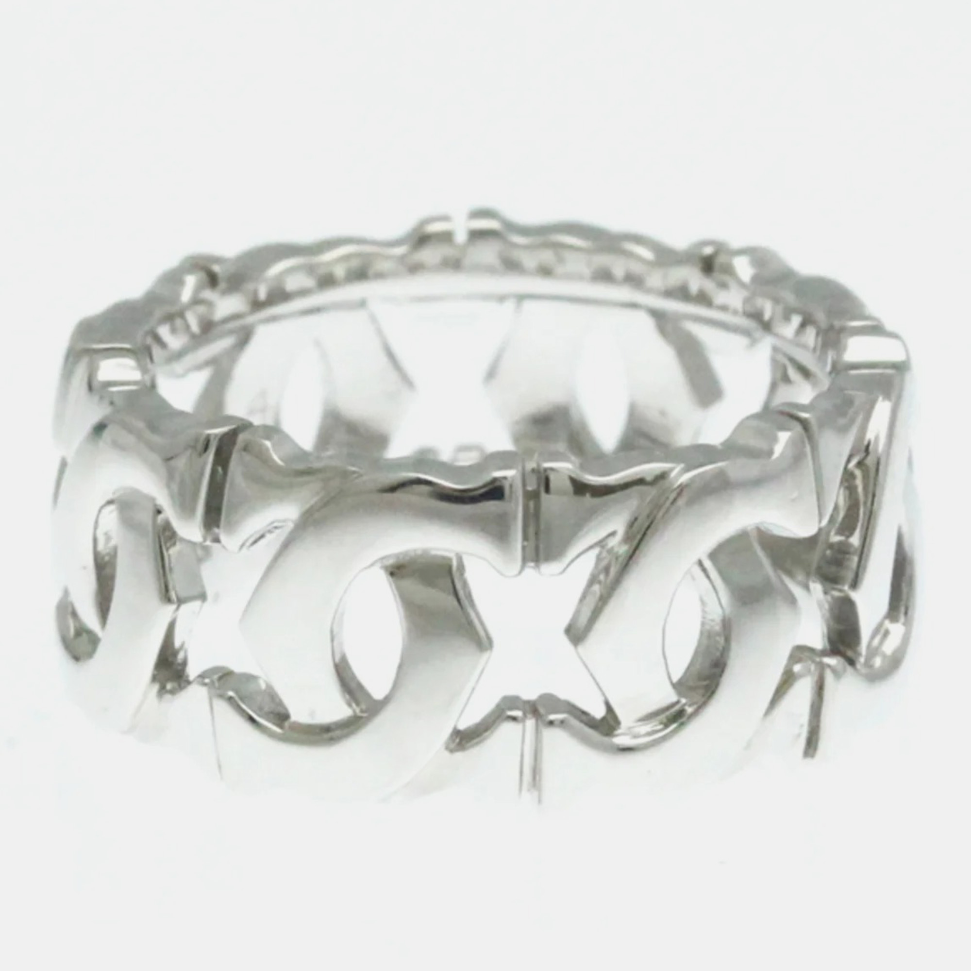 

Cartier 18K White Gold Entrelaces Ring EU 49