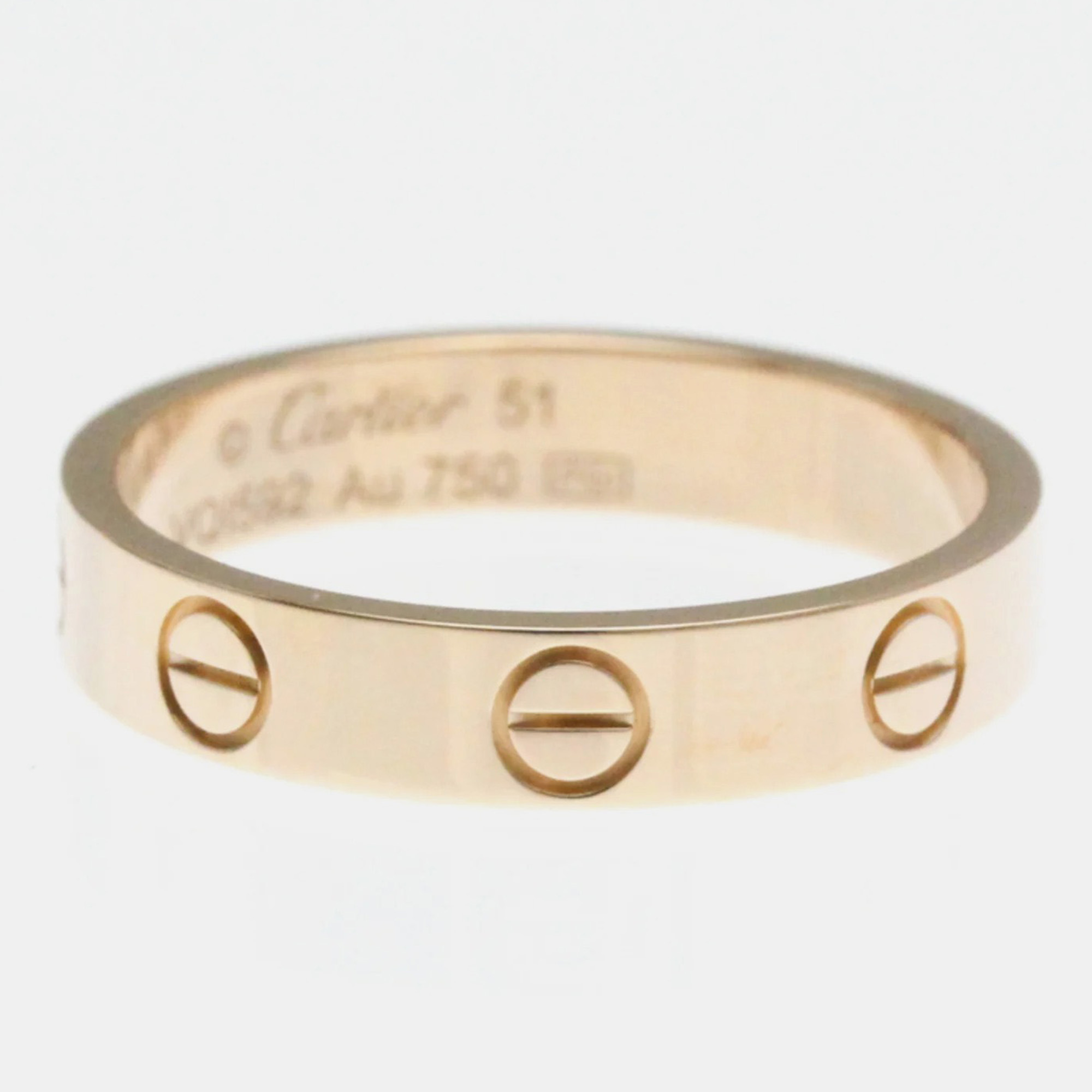 

Cartier 18K Pink Gold Mini Love Ring EU 51