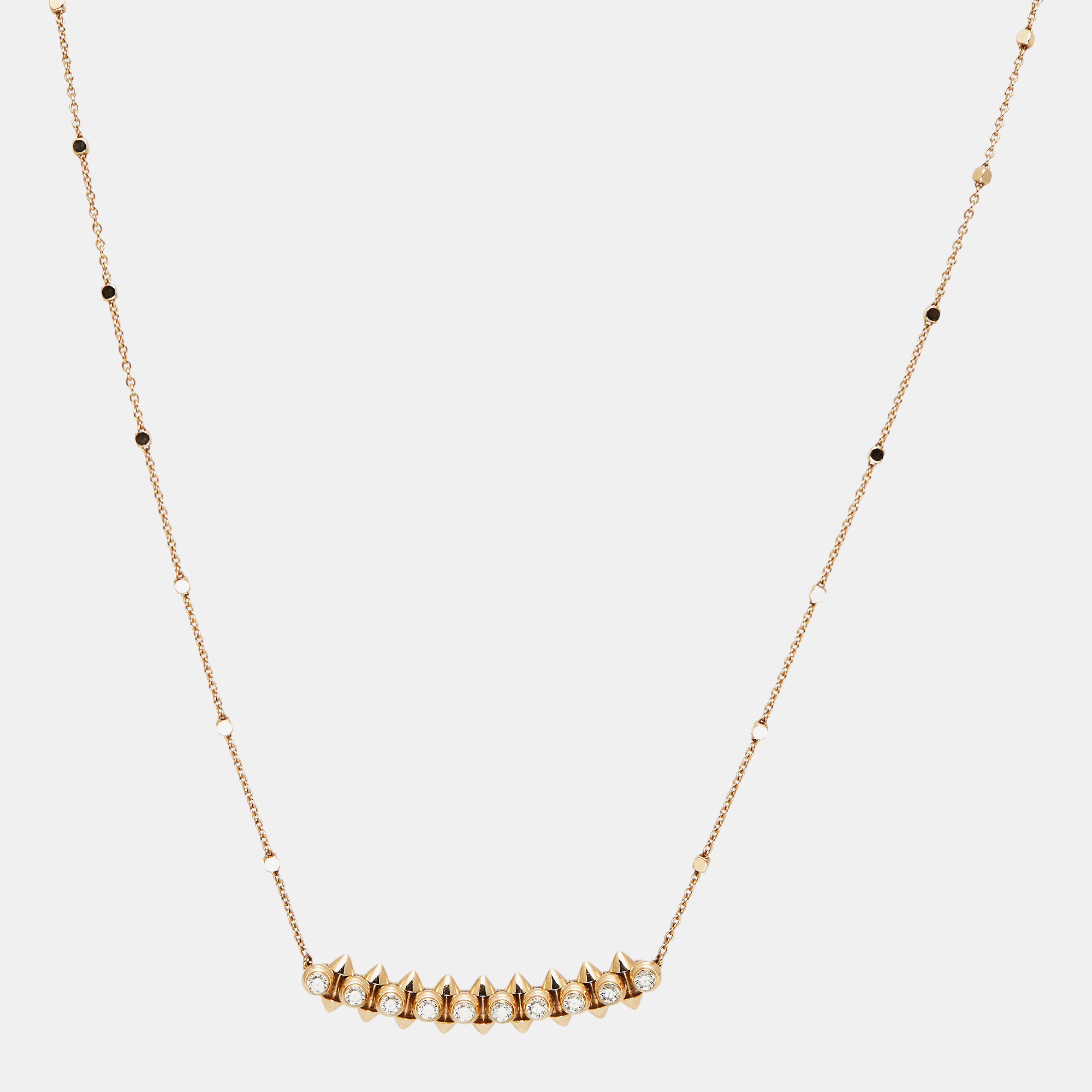 

Cartier Clash de Cartier Diamonds 18k Rose Gold Necklace