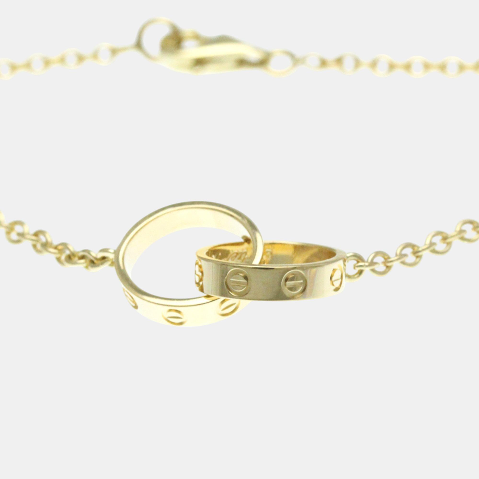 Cartier 18K Yellow Gold Love Chain Bracelet 