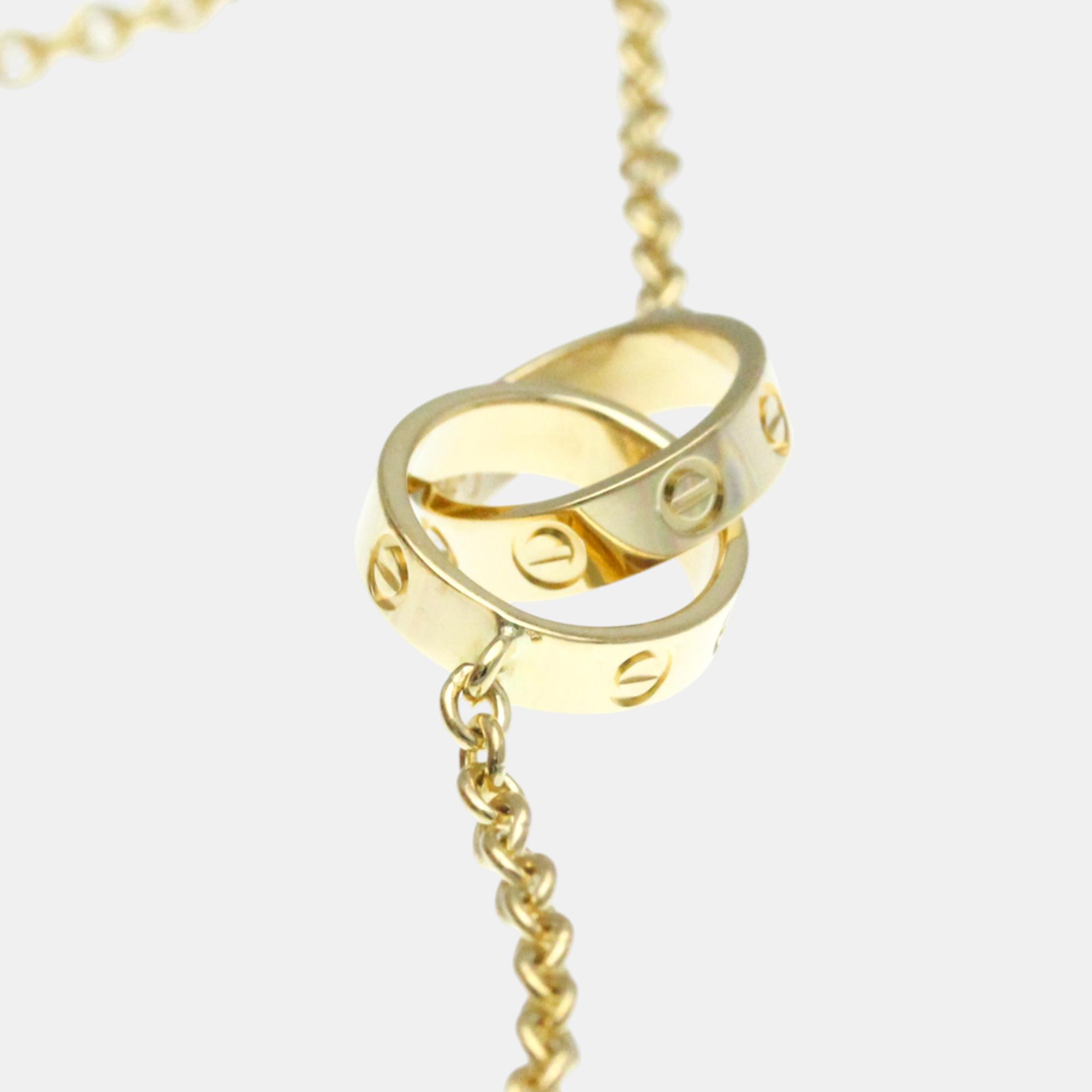 Cartier 18K Yellow Gold Love Chain Bracelet 
