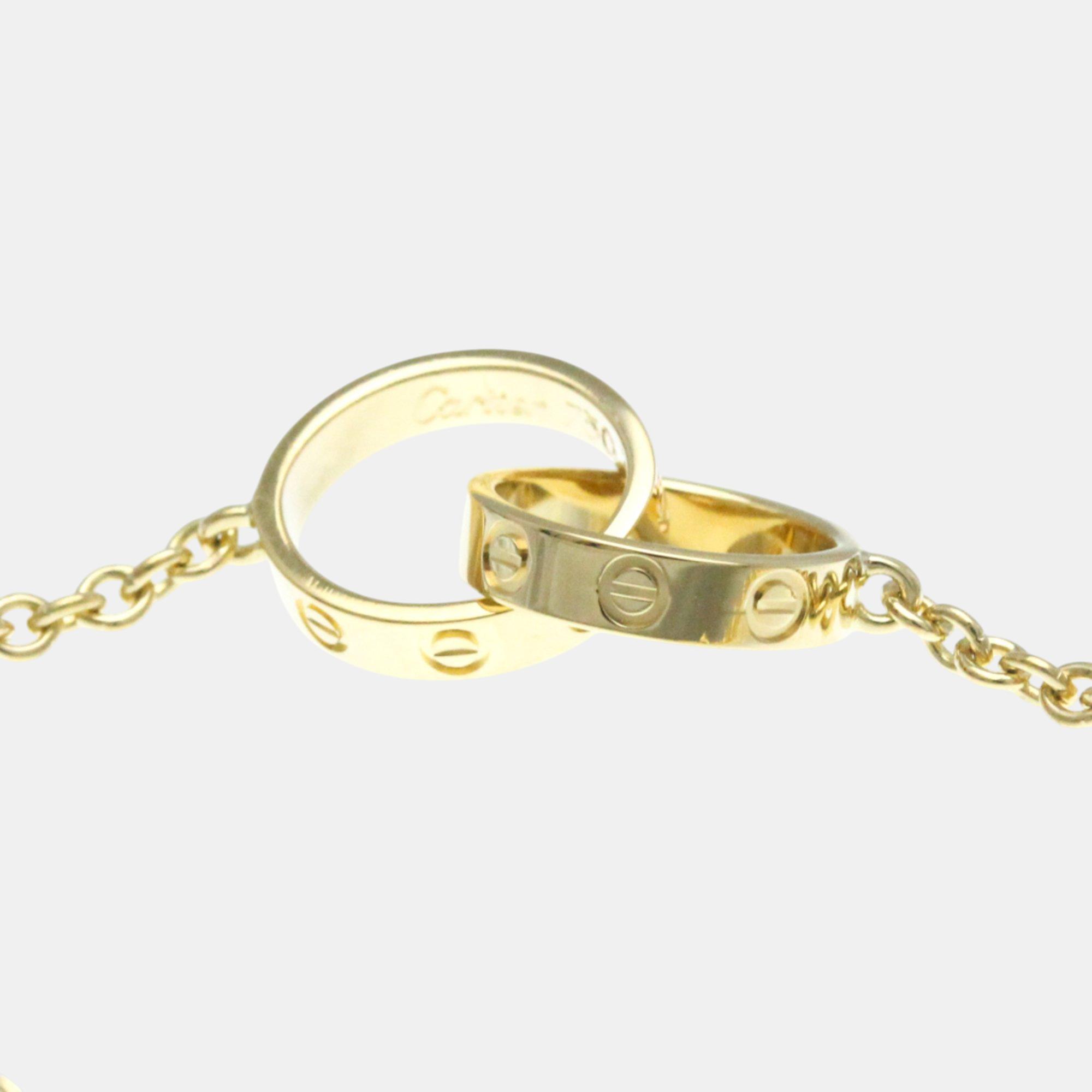 Cartier 18K Yellow Gold Love Chain Bracelet 