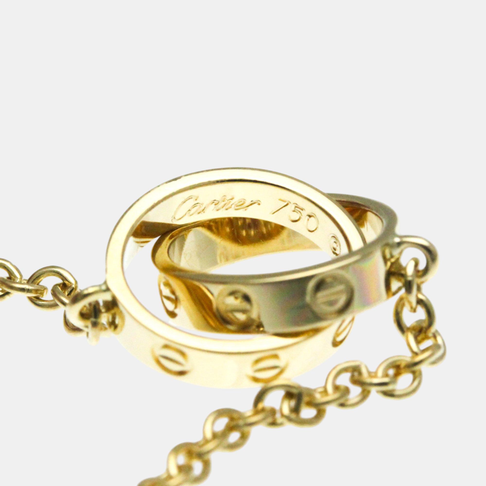 Cartier 18K Yellow Gold Love Chain Bracelet 