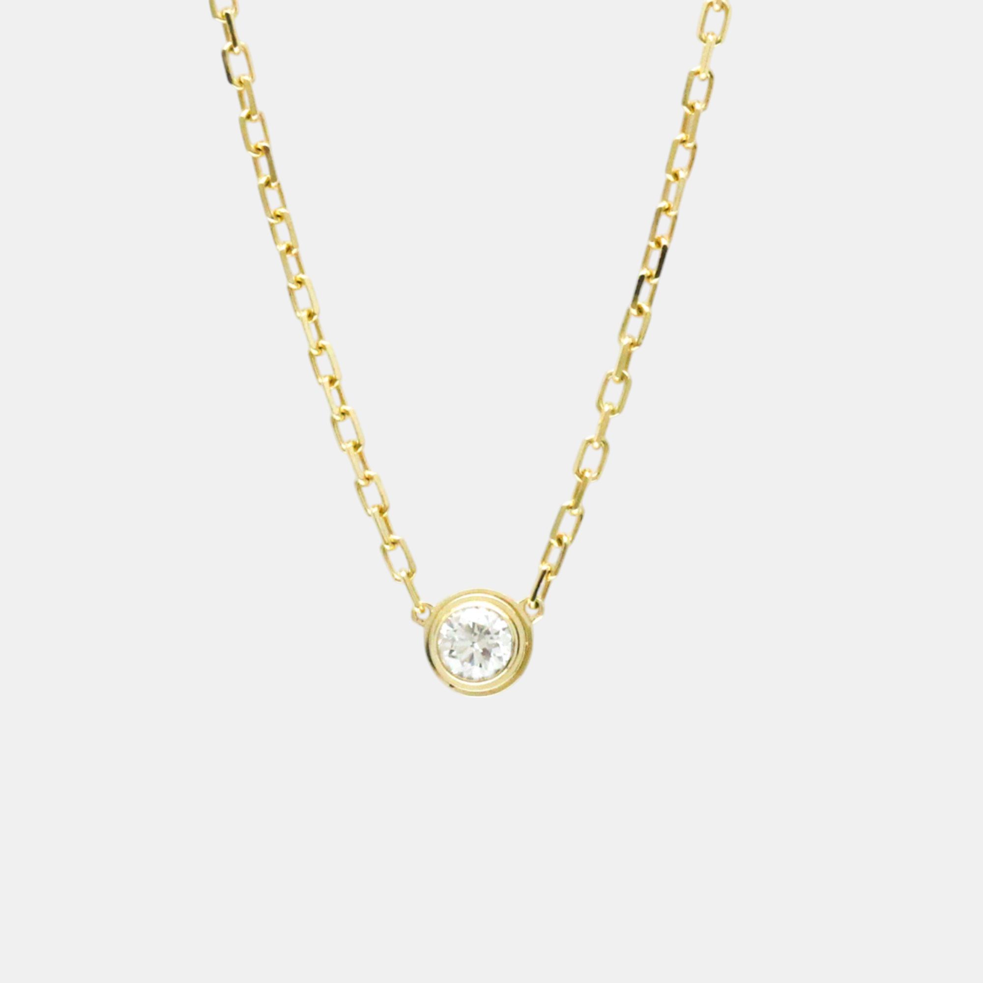 

Cartier 18K Yellow Gold and Diamond D'amour Pendant Necklace