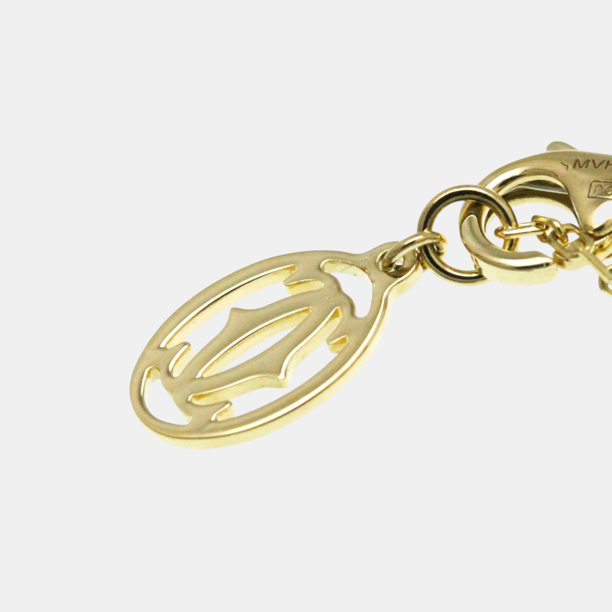 Cartier 18K Yellow Gold and Diamond D`amour Pendant Necklace 