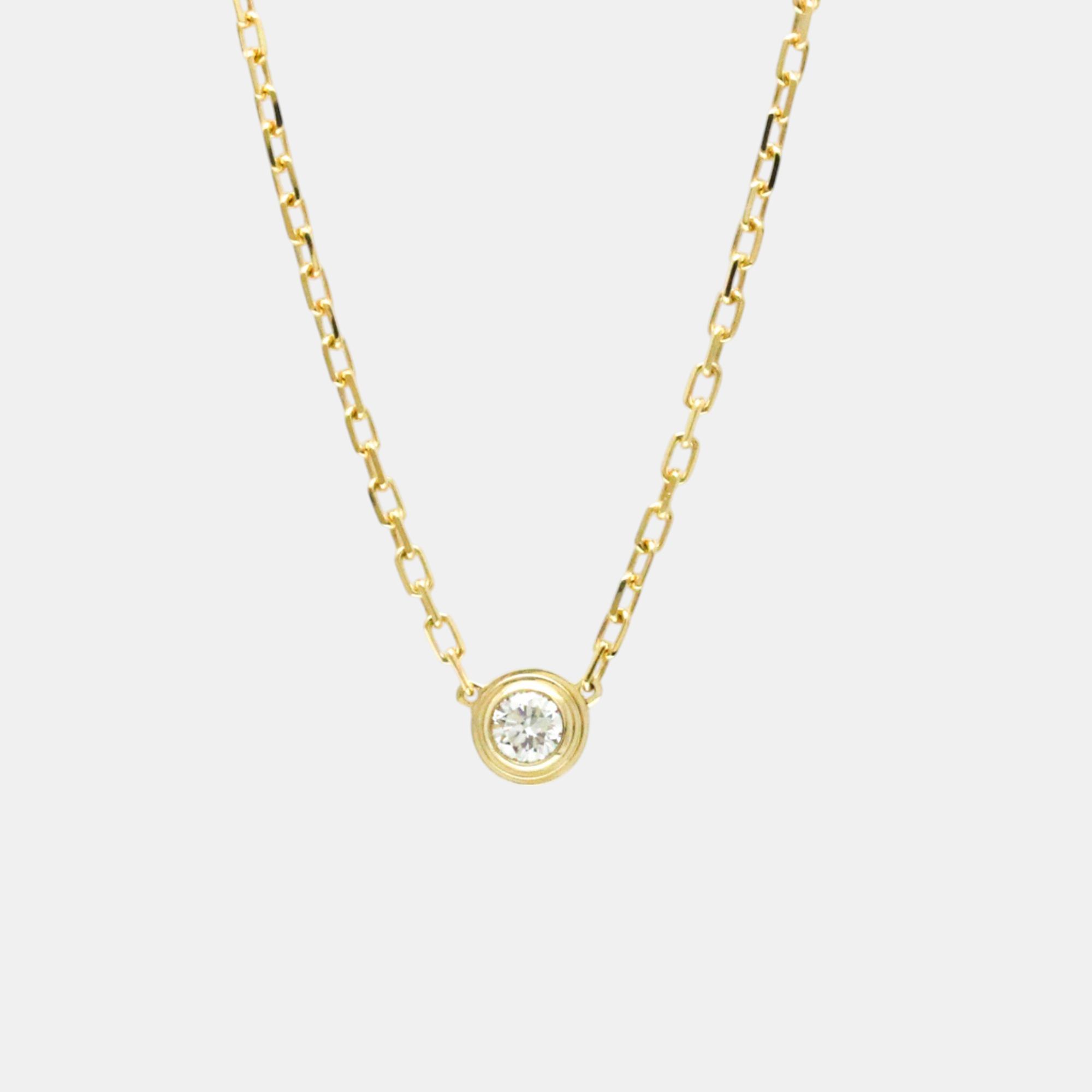 

Cartier 18K Yellow Gold and Diamond D'amour Pendant Necklace