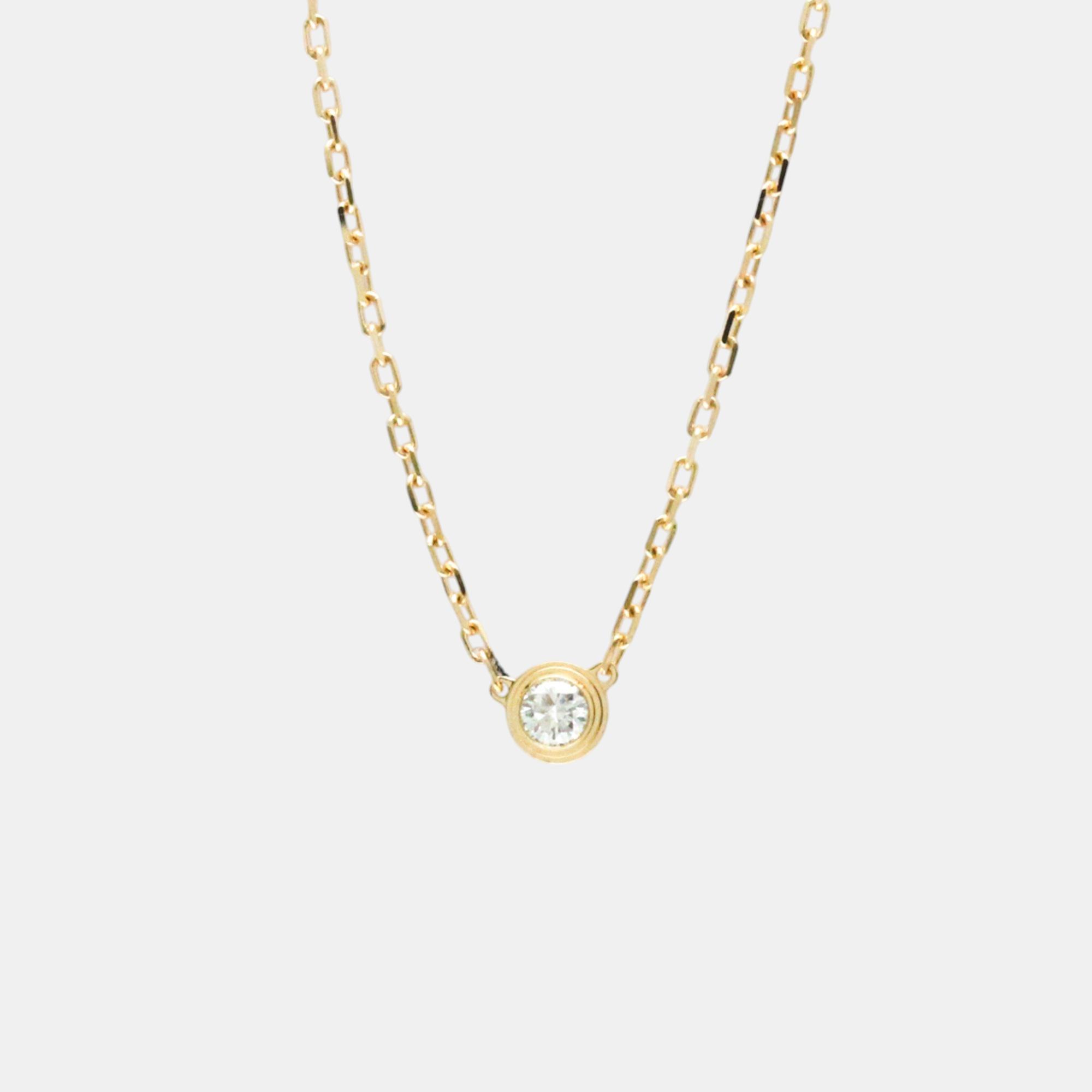 

Cartier 18K Rose Gold and Diamond D'amour Pendant Necklace