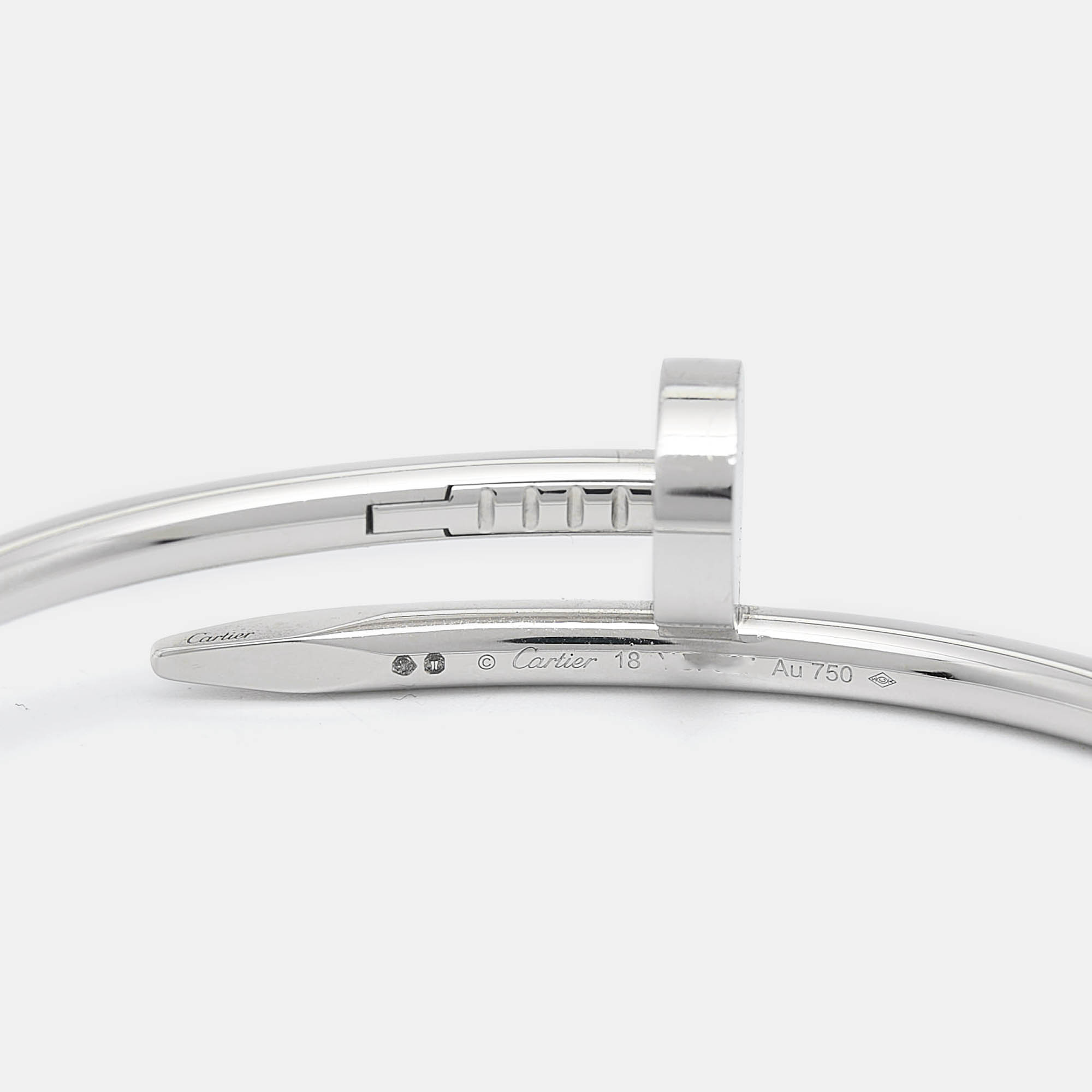 Cartier Juste Un Clou 18k White Gold Classic Bracelet 18 