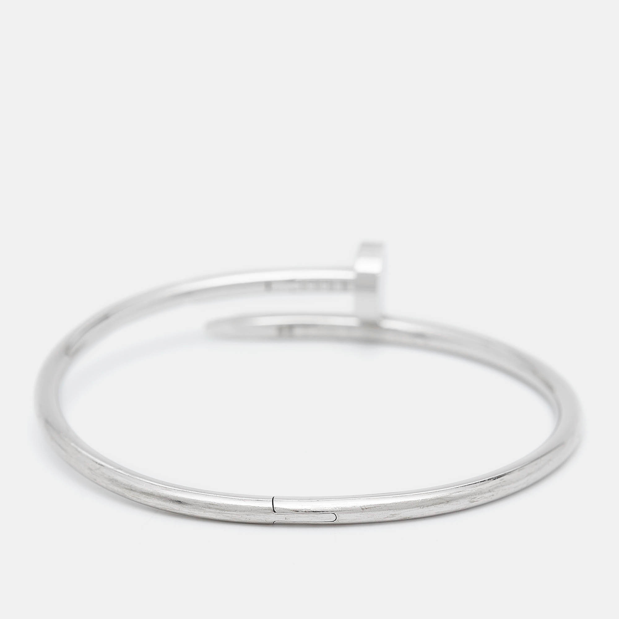 Cartier Juste Un Clou 18k White Gold Classic Bracelet 18 