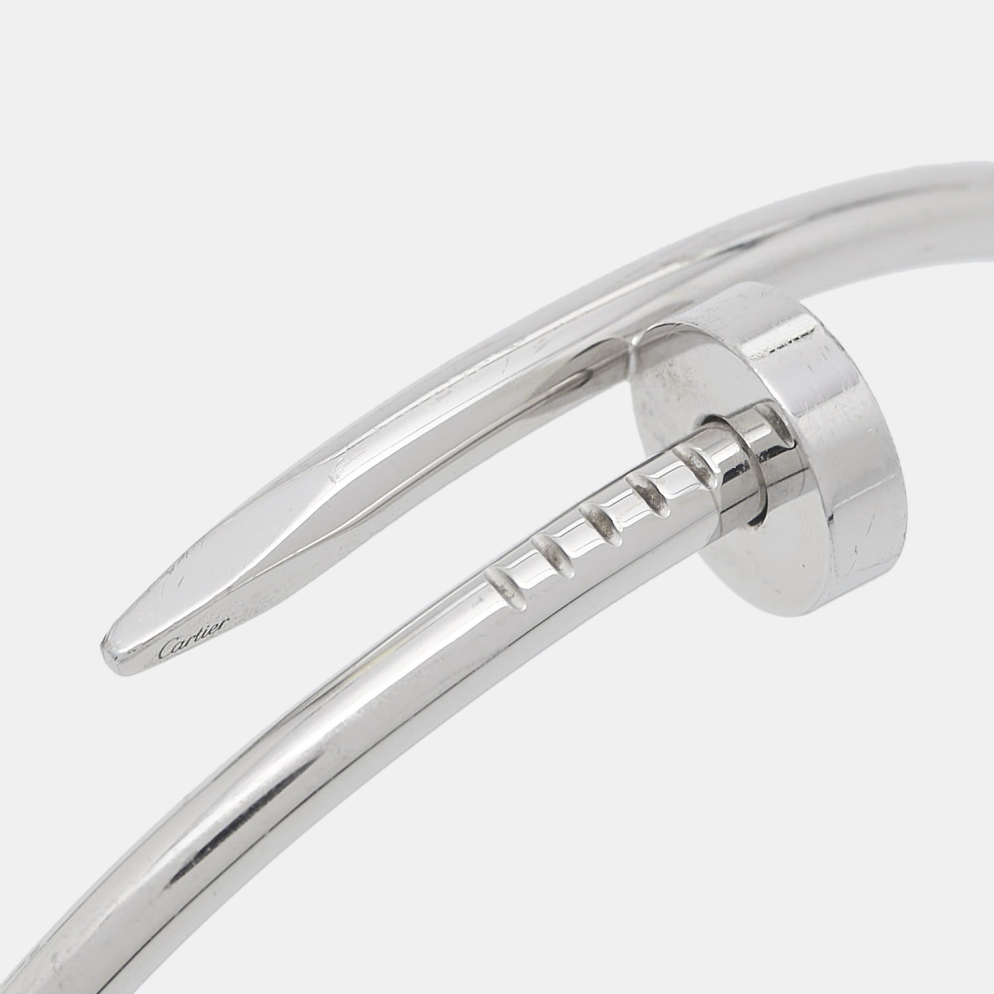 Cartier Juste Un Clou 18k White Gold Classic Bracelet 18 