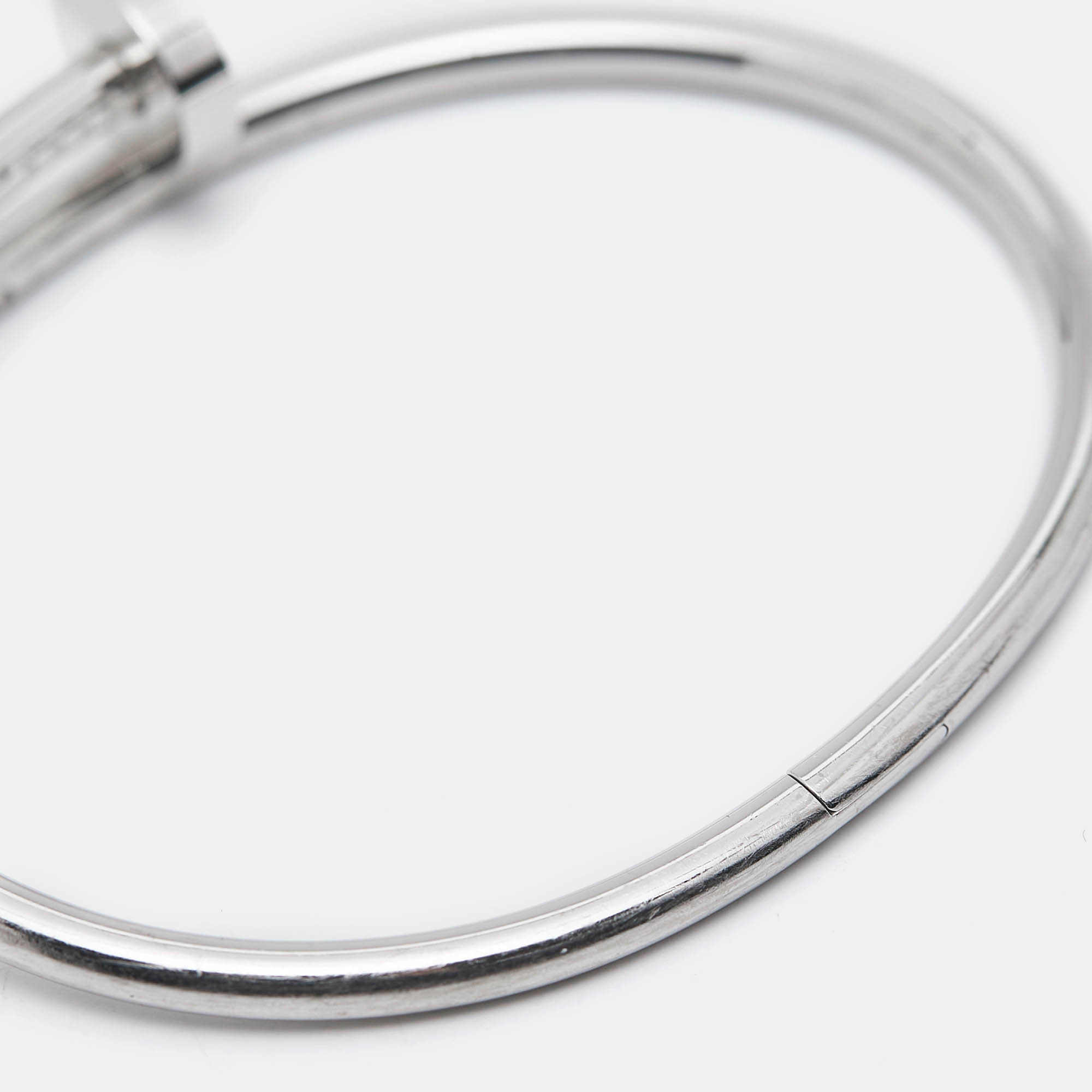 Cartier Juste Un Clou 18k White Gold Classic Bracelet 18 