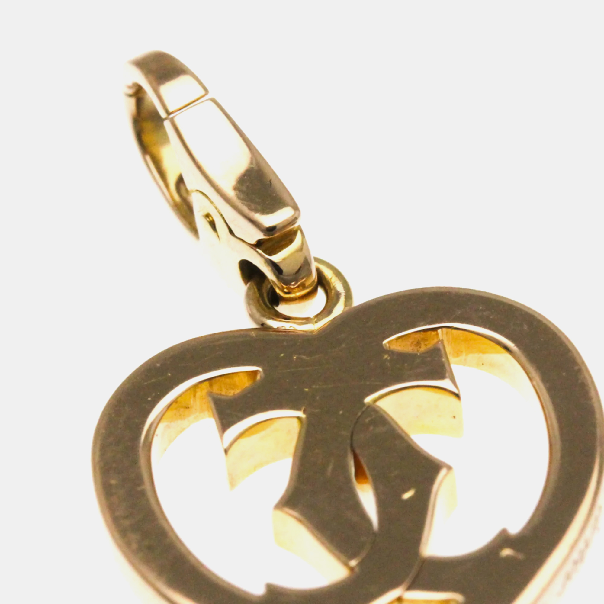Cartier 18K Rose Gold Double C de Cartier Pendant Charm 