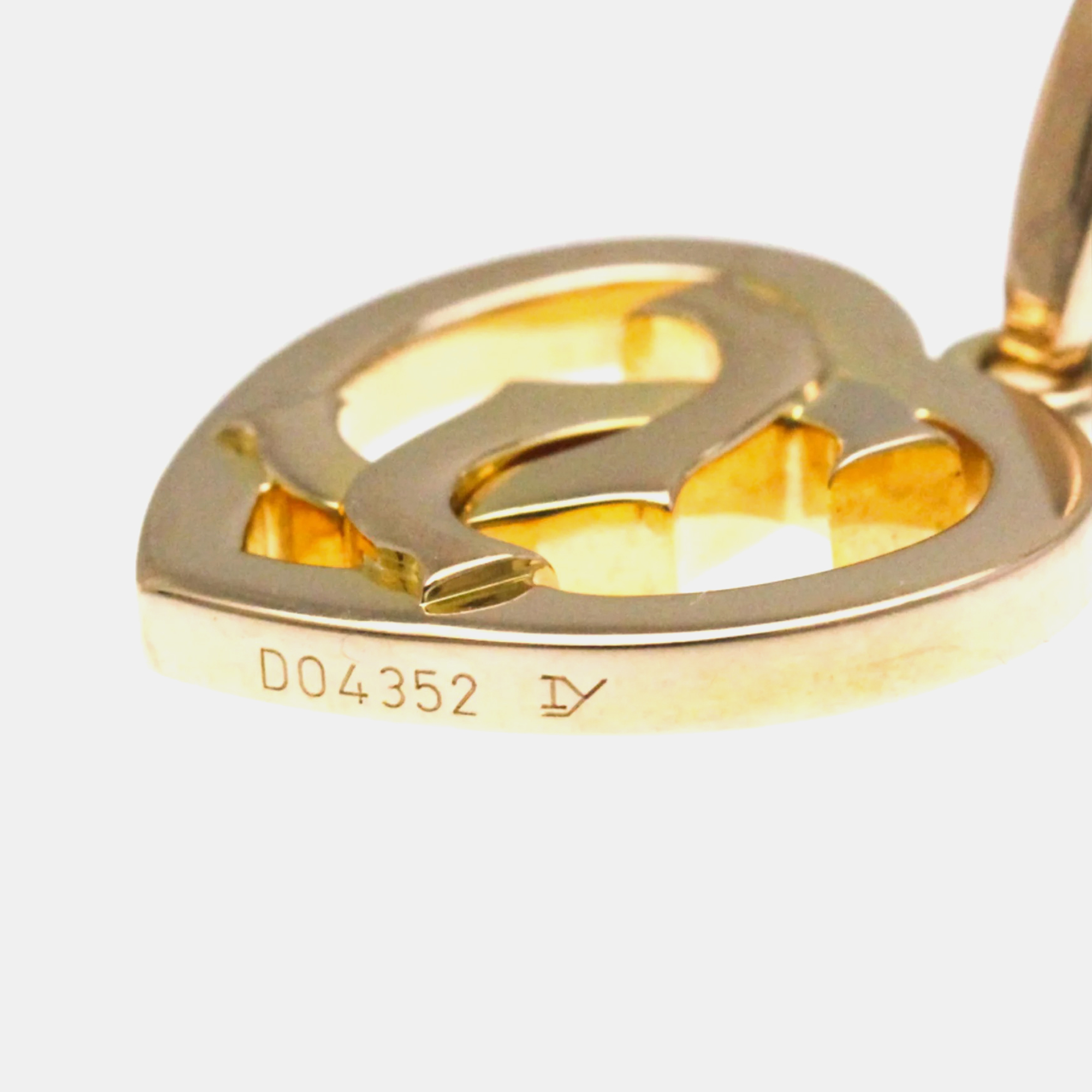 Cartier 18K Rose Gold Double C de Cartier Pendant Charm 