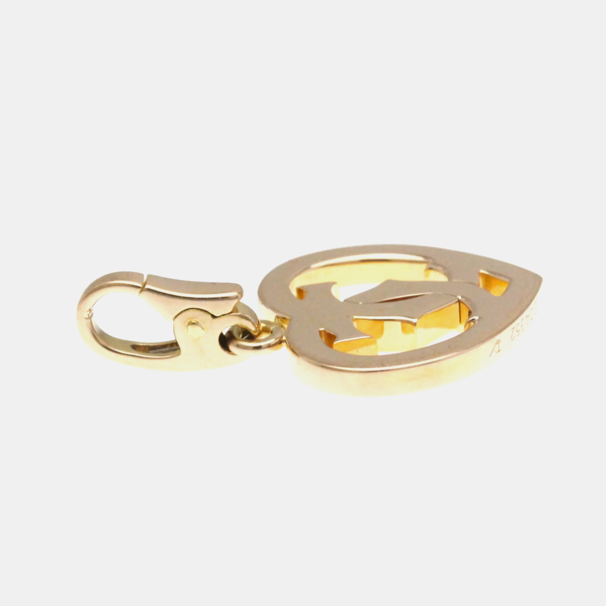 Cartier 18K Rose Gold Double C de Cartier Pendant Charm 
