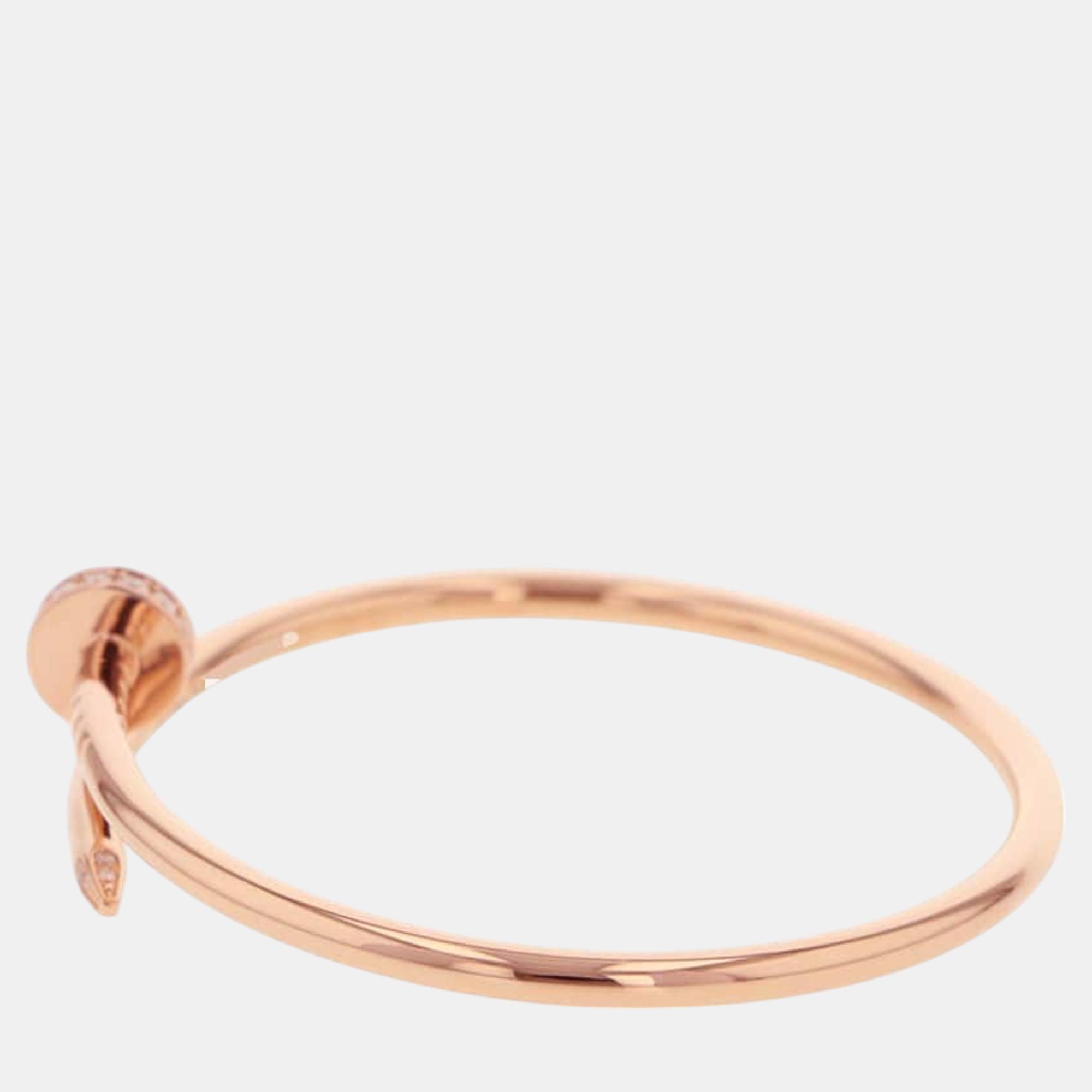 Cartier 18K Pink Gold Juste Un Clou Small Bracelet 