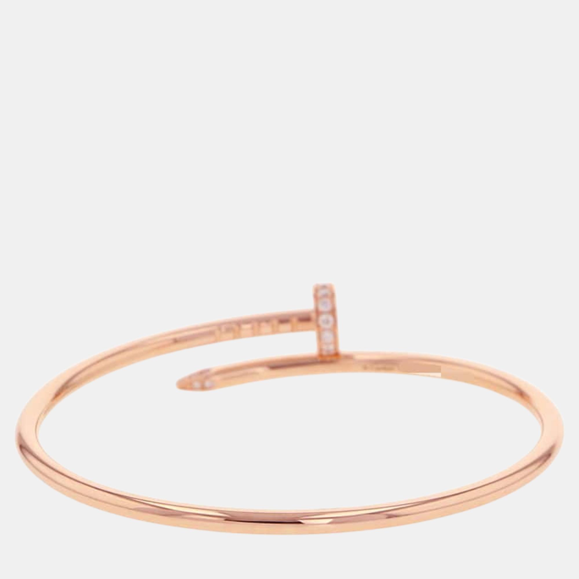 Cartier 18K Pink Gold Juste Un Clou Small Bracelet 