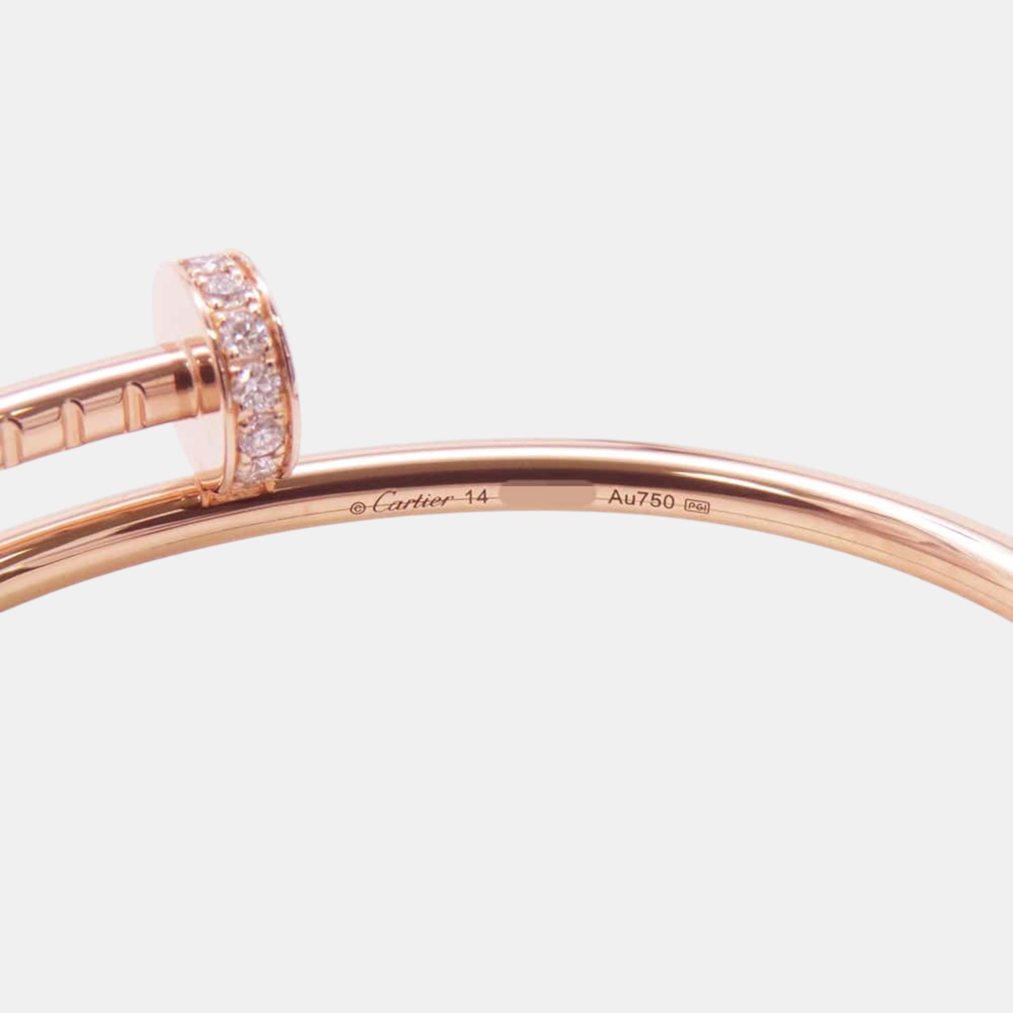 Cartier 18K Pink Gold Juste Un Clou Small Bracelet 