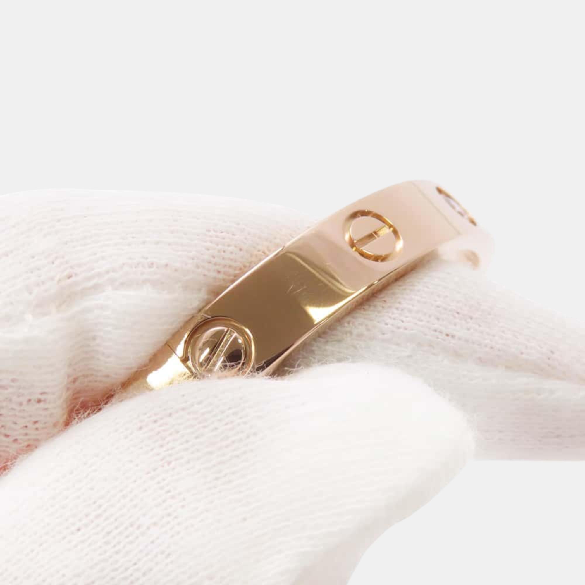 Cartier 18K Pink Gold Love Breath Half Diamond 16 