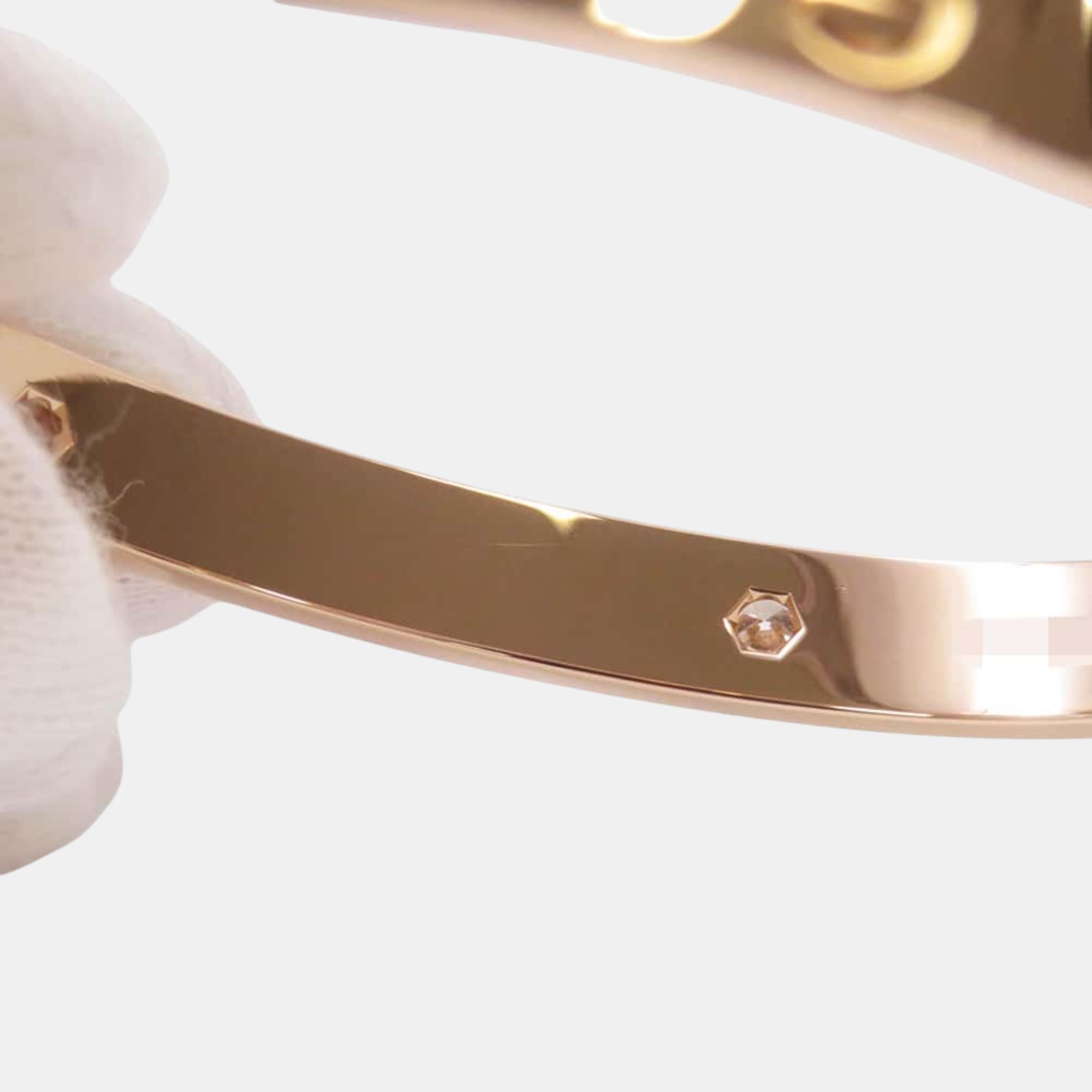 Cartier 18K Pink Gold Love Breath Half Diamond 16 