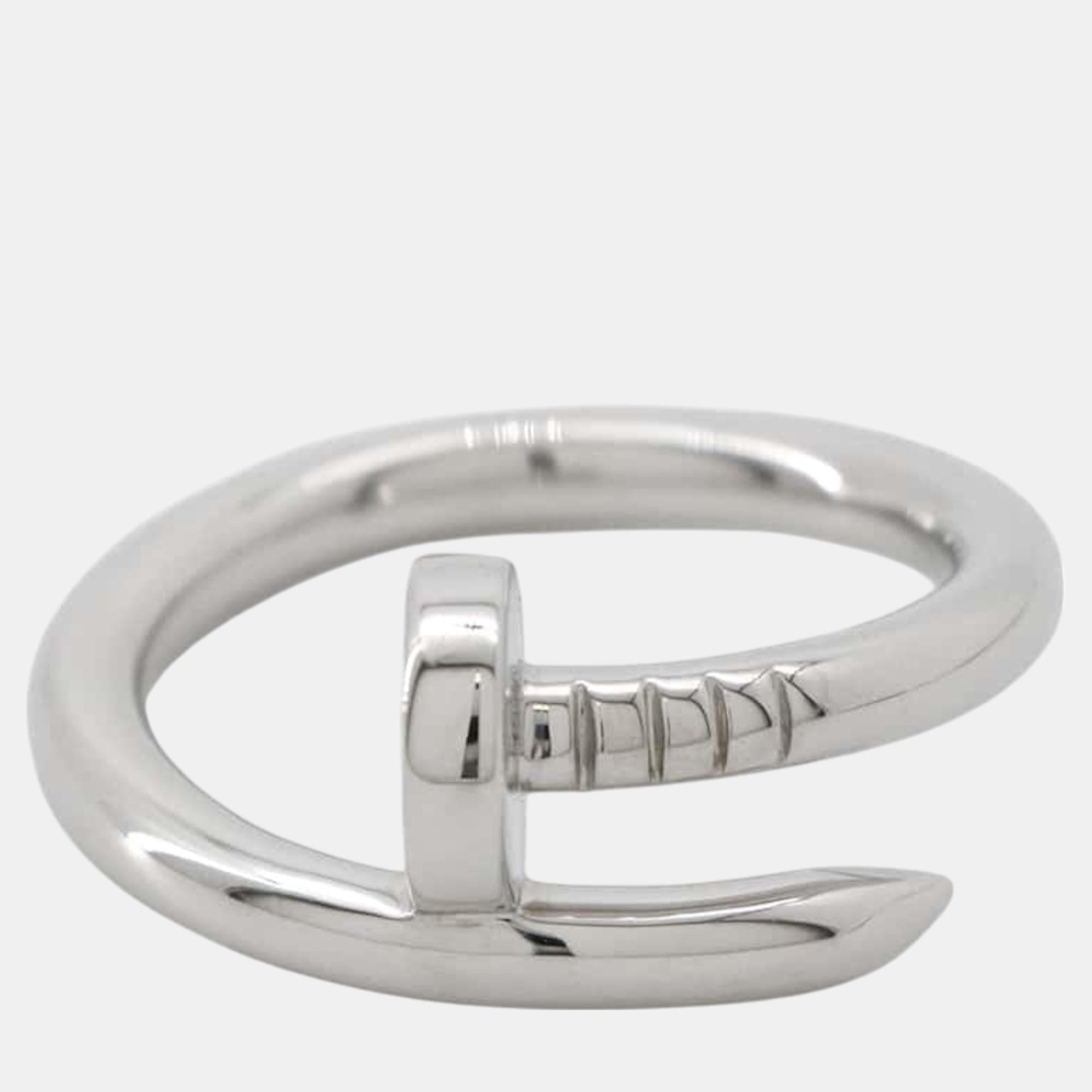 

Cartier 18K White Gold Juste Un Clou Ring EU 54