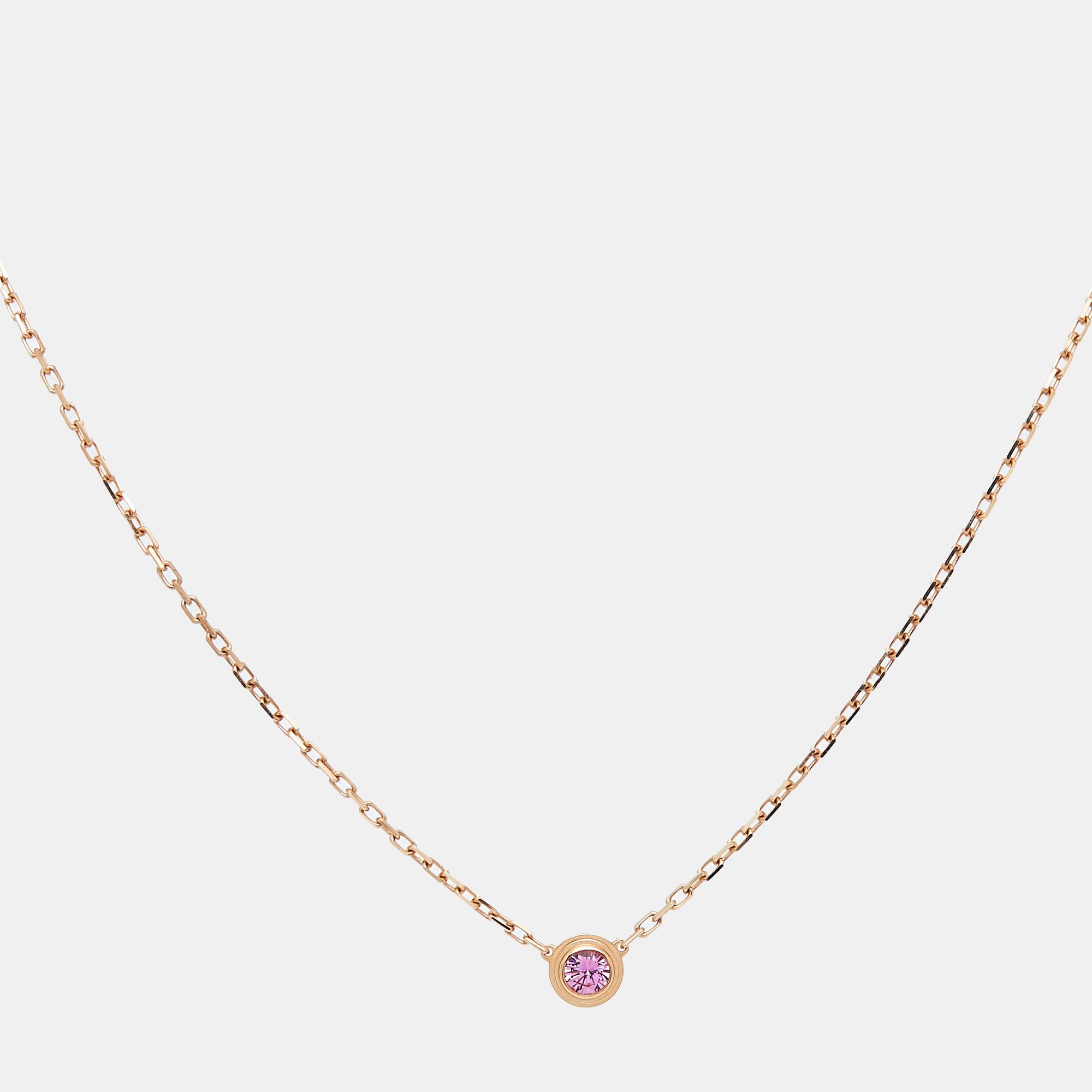 

Cartier d'Amour Pink Sapphire 18k Rose Gold Necklace