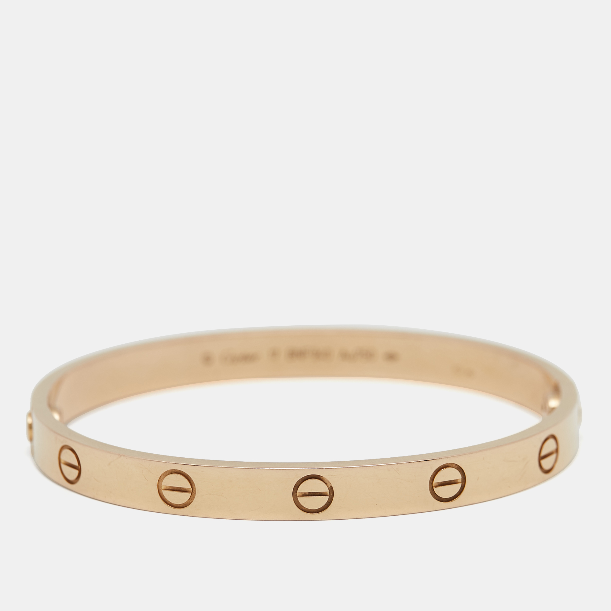 

Cartier Love 18k Rose Gold Bracelet 17