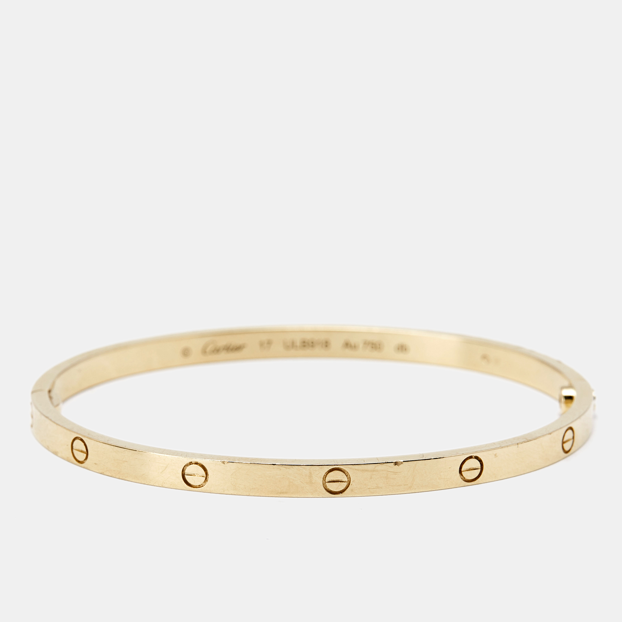 

Cartier Love 18k Yellow Gold Small Model Bracelet 17