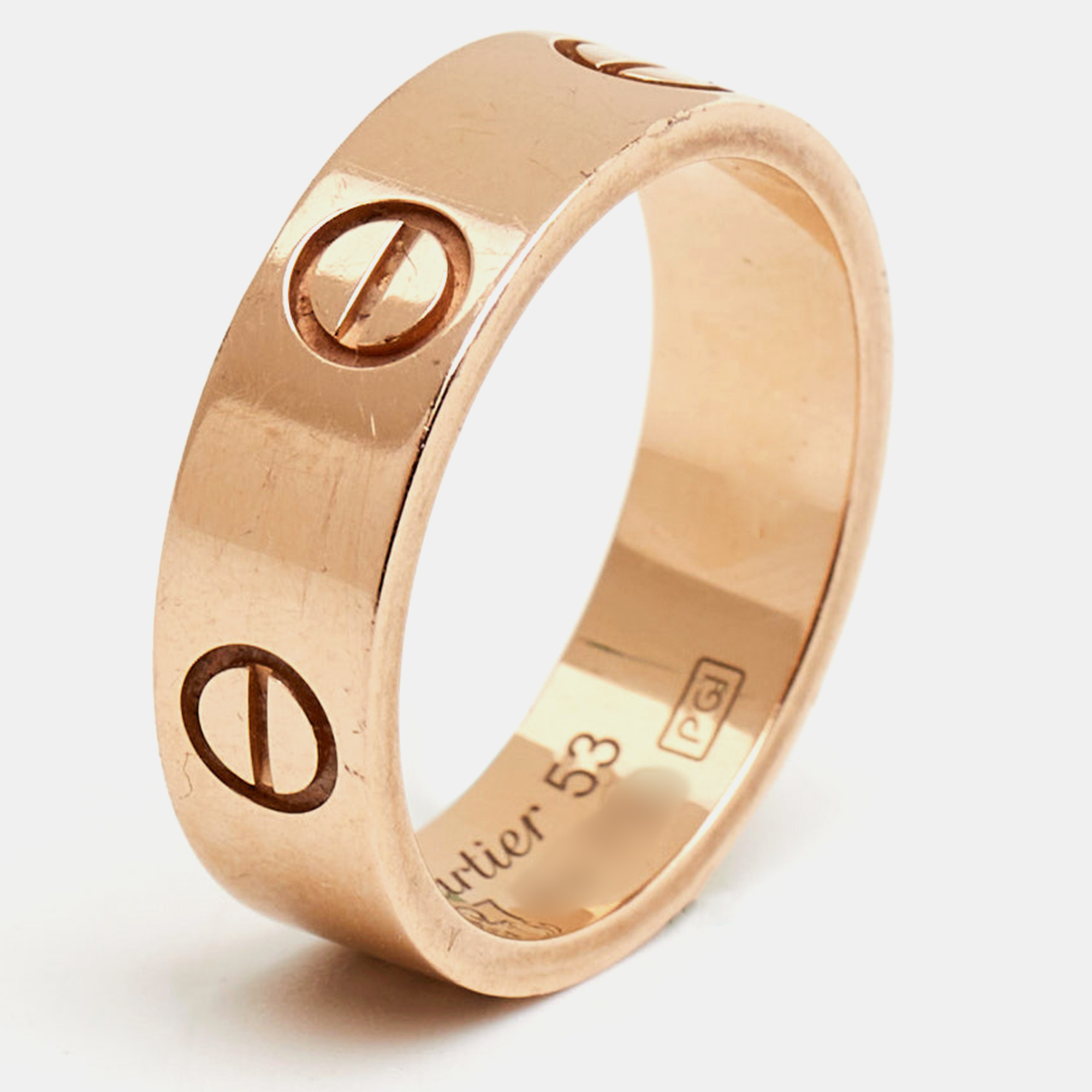 

Cartier Love 18k Rose Gold Ring Size