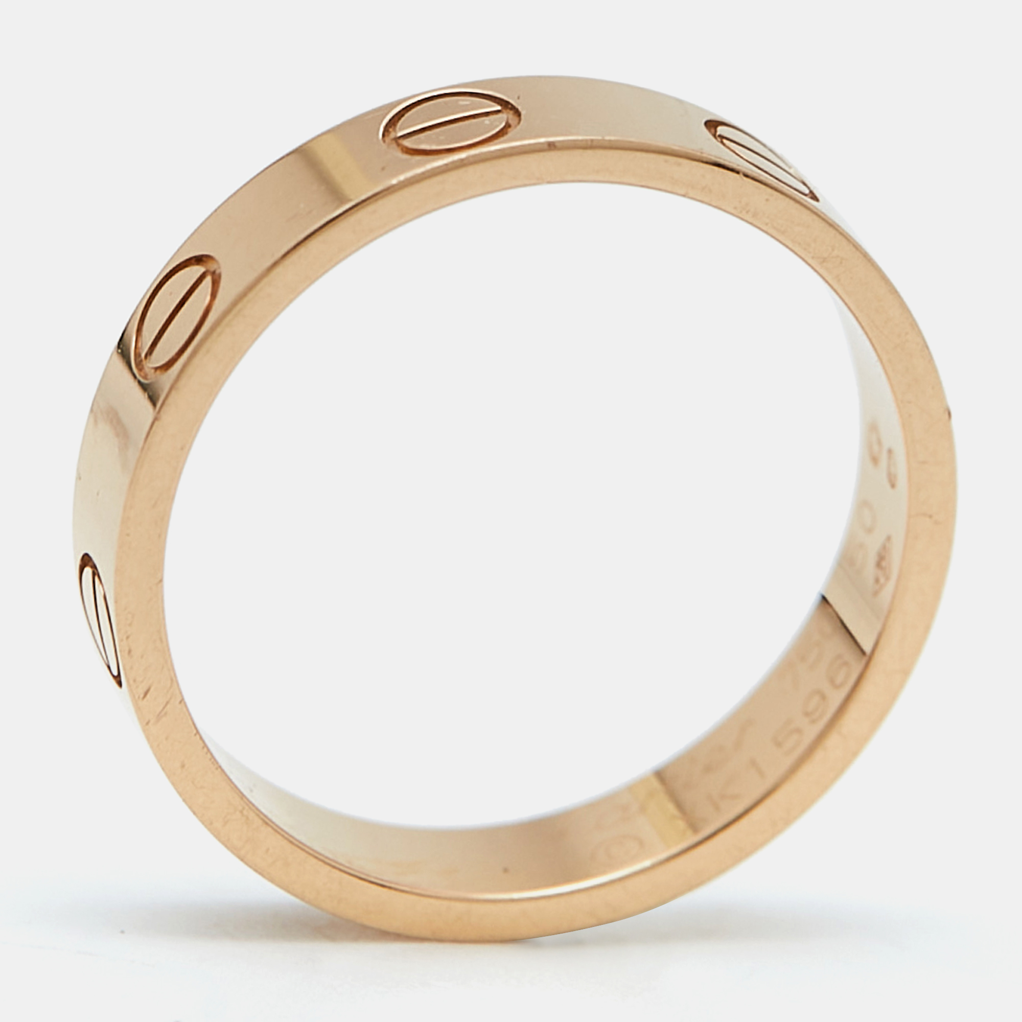 

Cartier Love 18k Rose Gold Wedding Band Ring Size