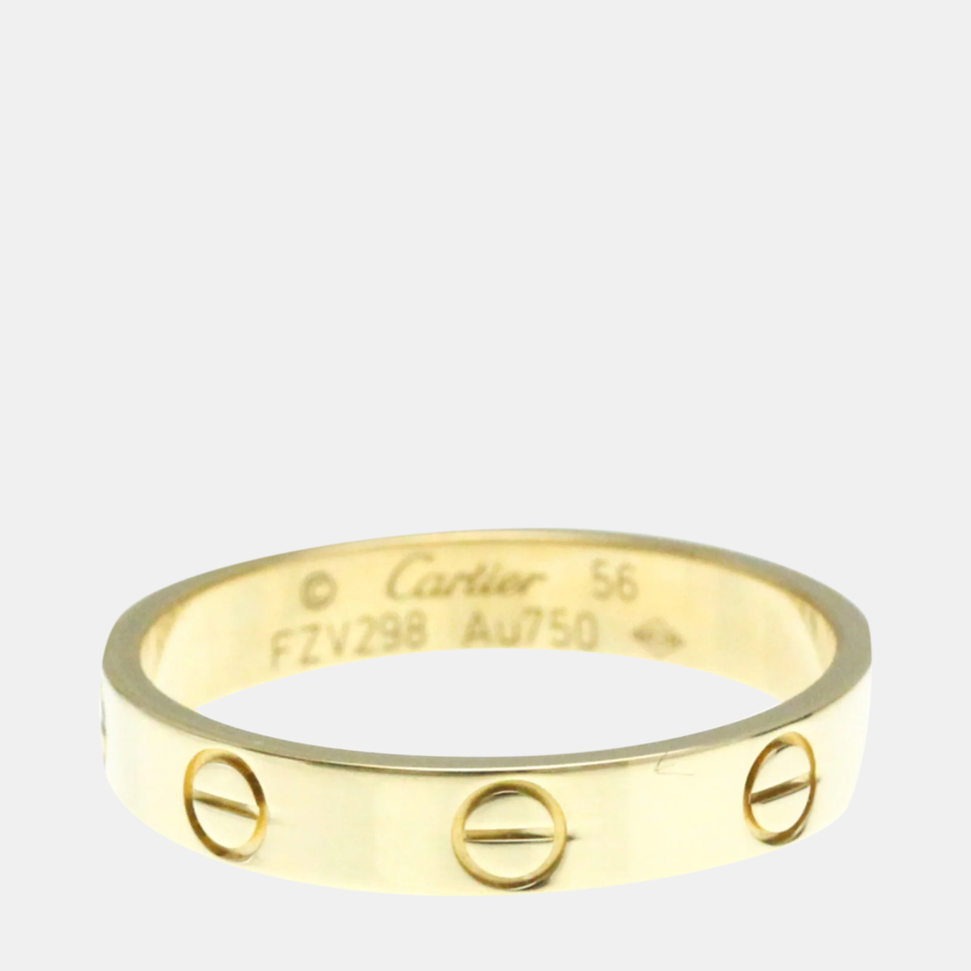 

Cartier 18K Yellow Gold Love Ring EU 56