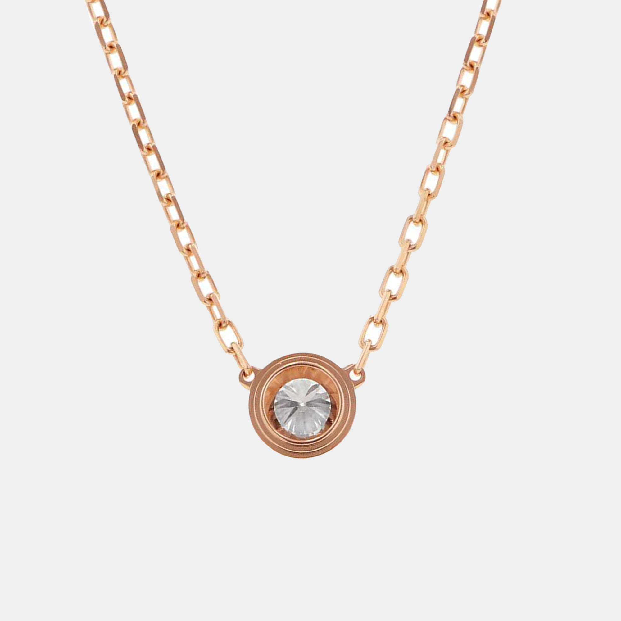 

Cartier 18K Rose Gold and Diamond D'amour Pendant Necklace