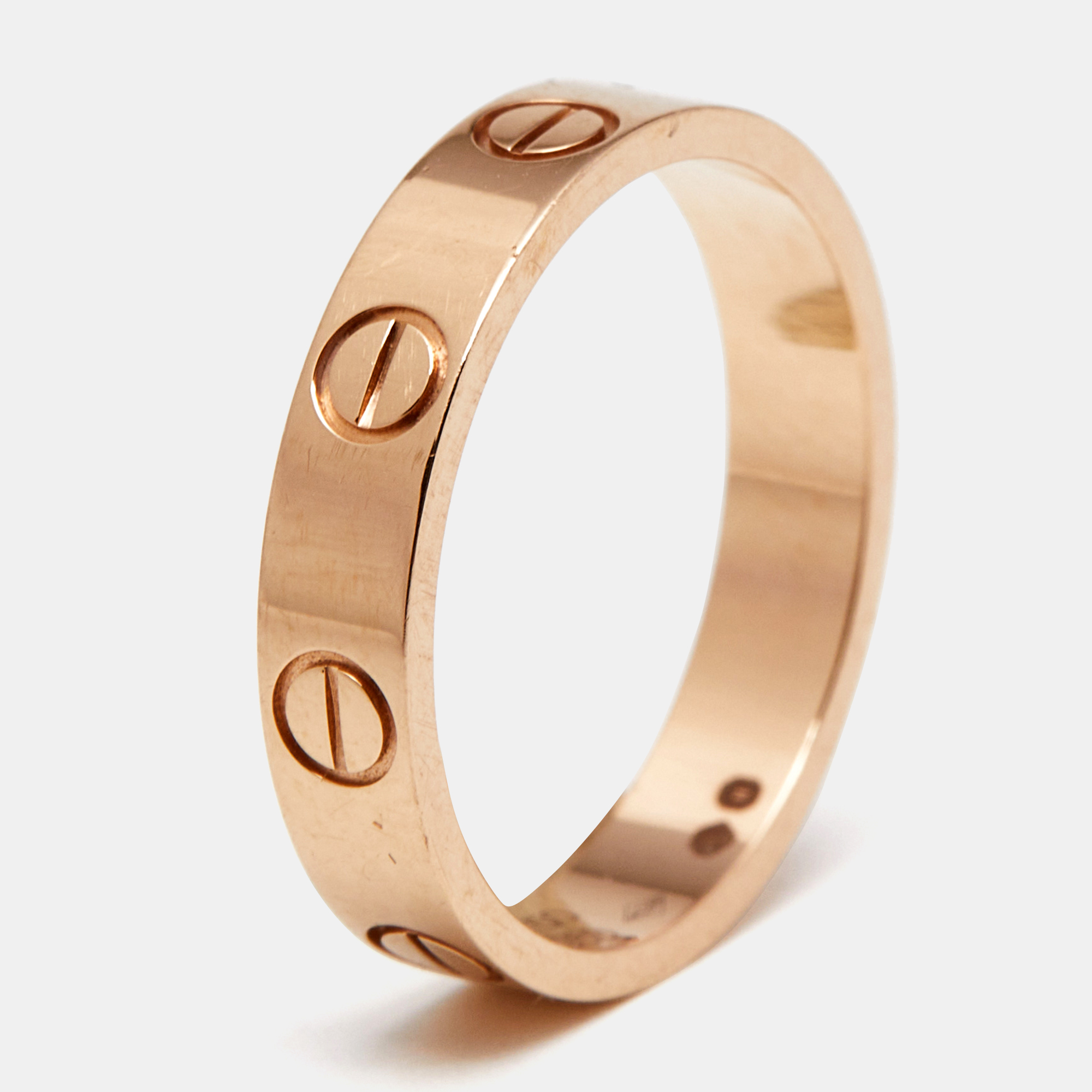 

Cartier Love 18k Rose Gold Small Model Wedding Band Ring Size