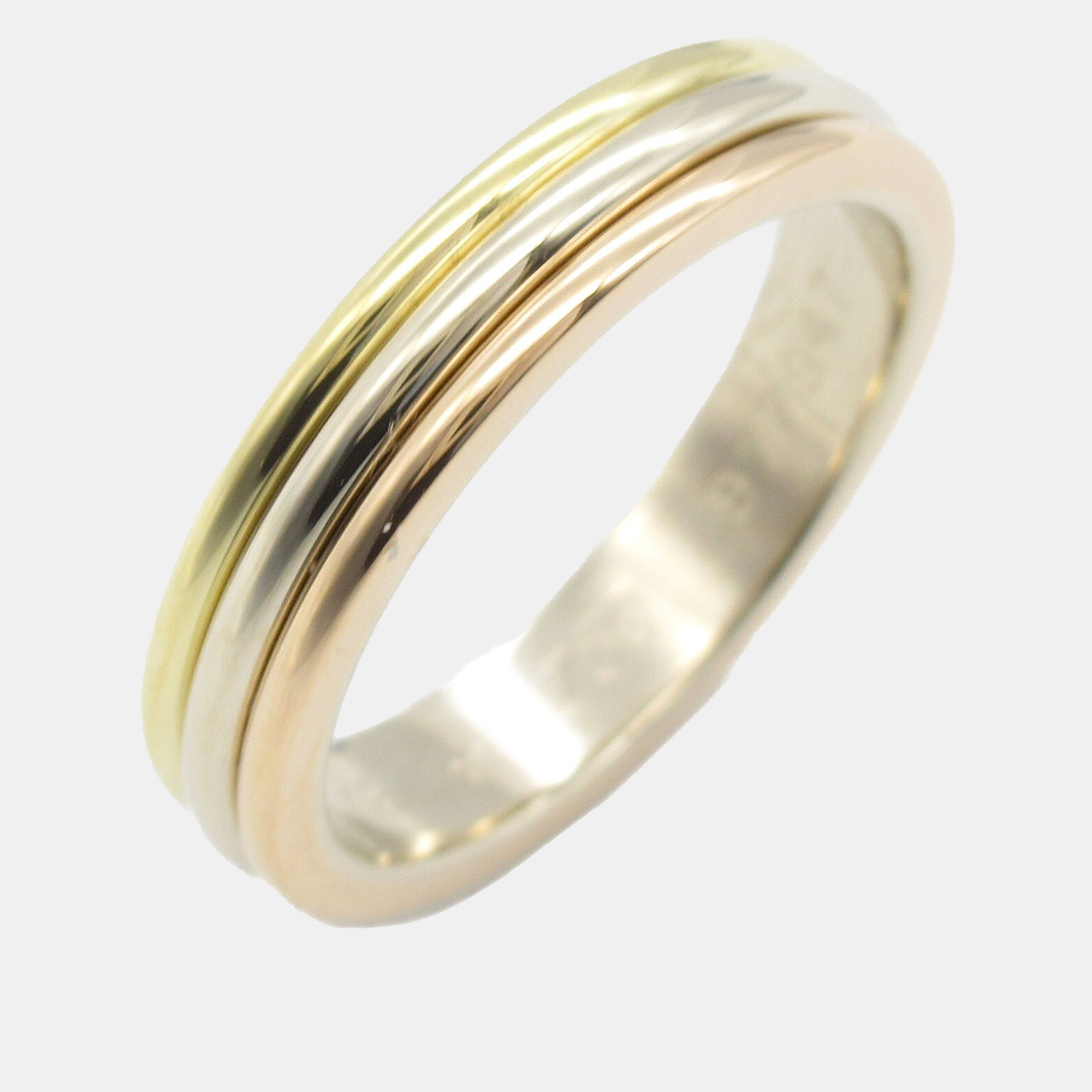 

Cartier 18K Yellow, Pink and White Gold Vendome Ring EU 48