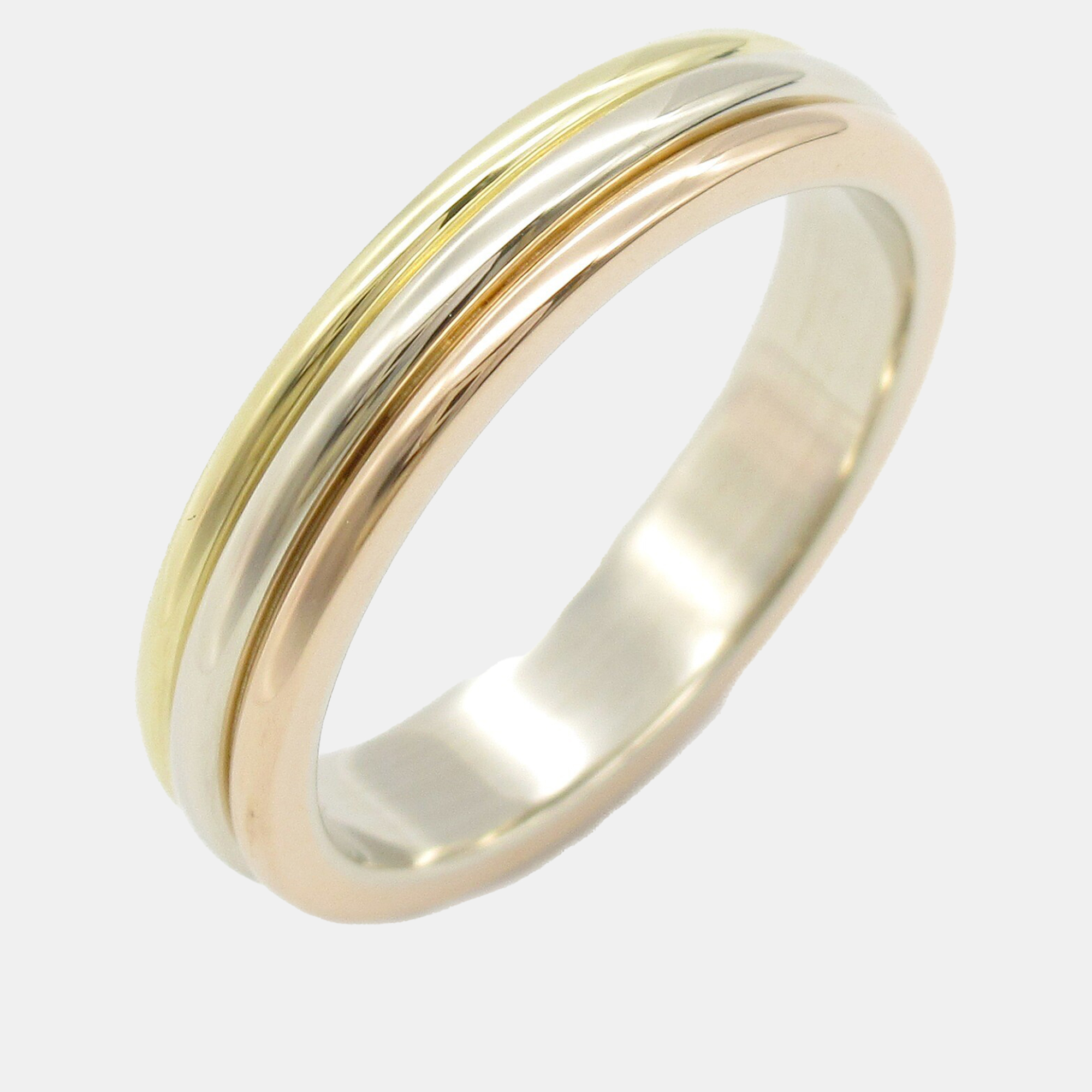 

Cartier 18K Yellow, Pink and White Gold Vendome Ring EU 50