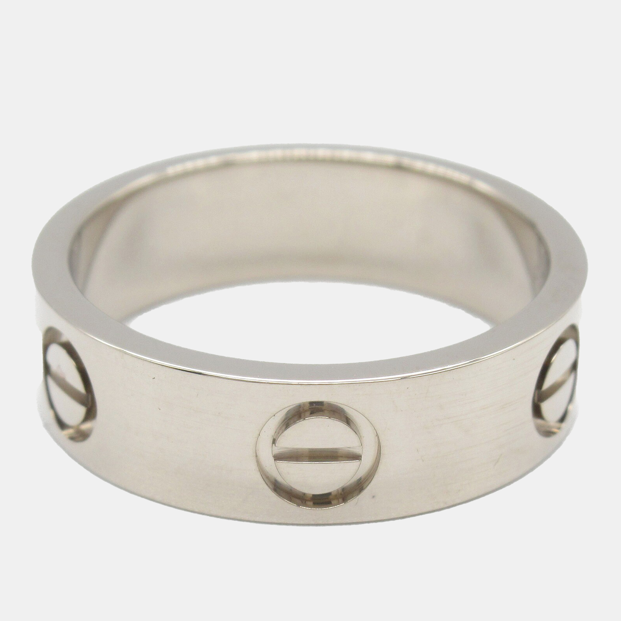

Cartier 18K White Gold Love Ring EU 53